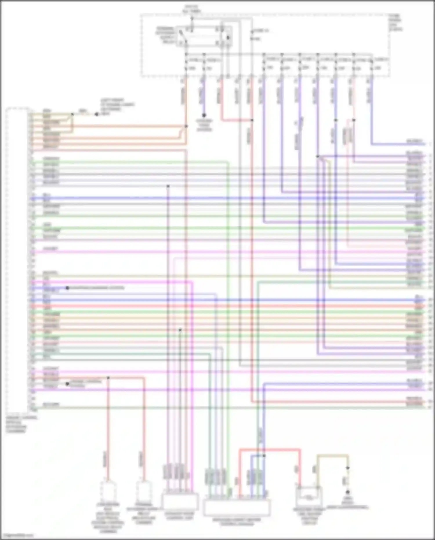 Beetle Volkswagen A5 (2011-2019): Wiring diagram engine performance 2.0l turbo diesel (1 of 8)