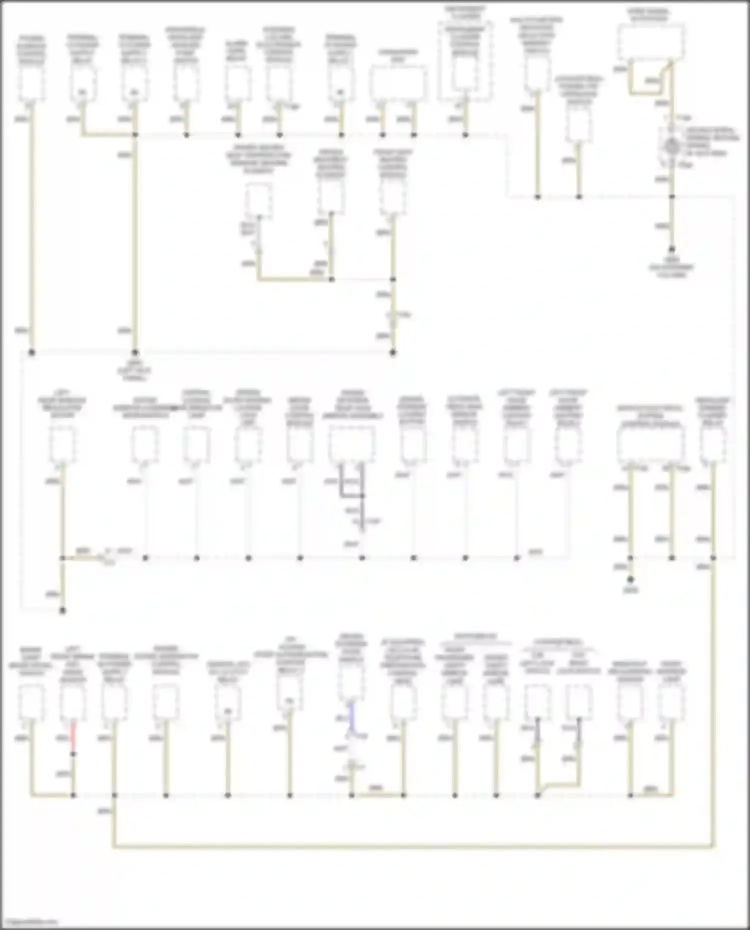 Beetle Volkswagen A5 (2011-2019): Ground distribution circuit (1 of 4)