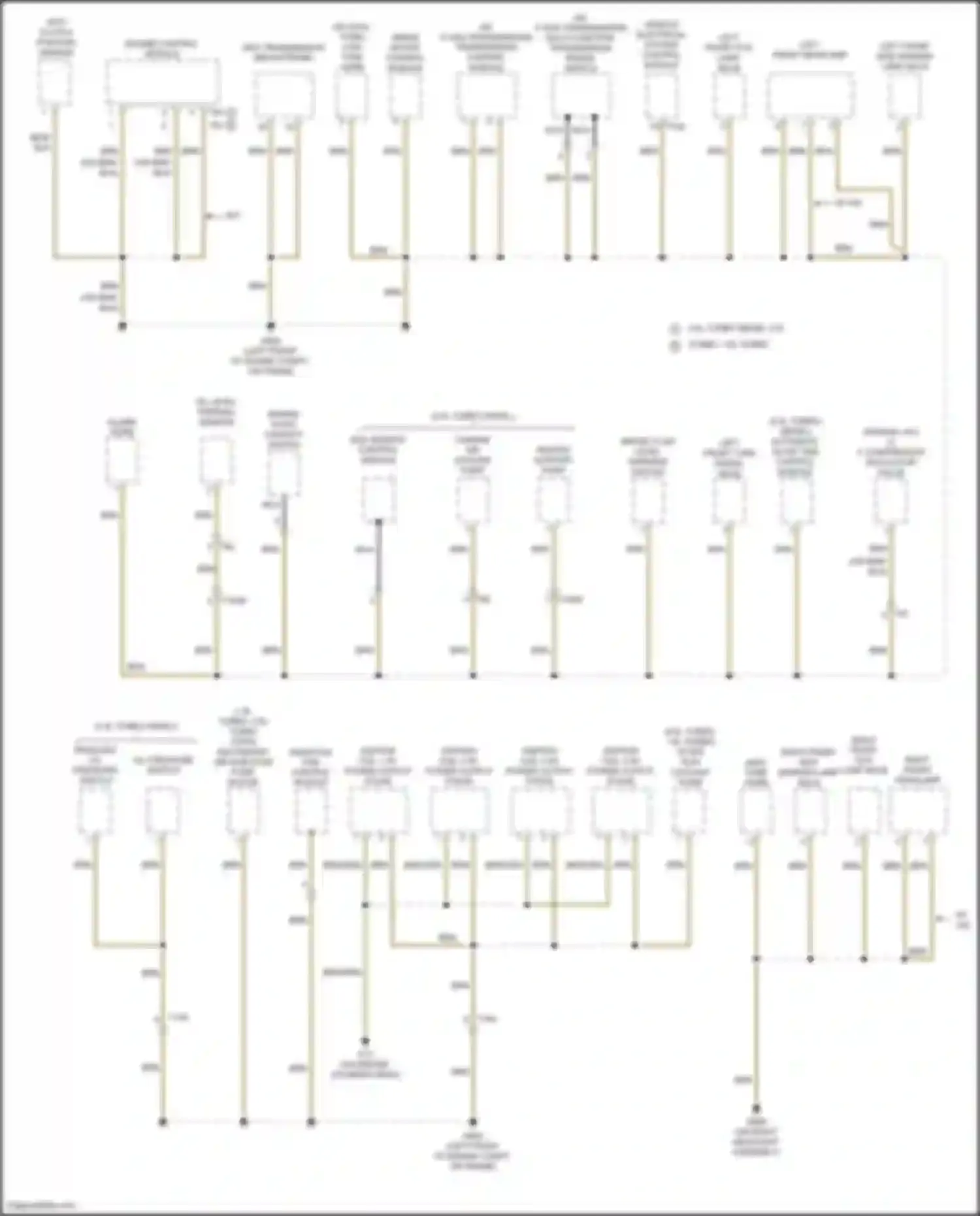 Beetle Volkswagen A5 (2011-2019): Ground distribution circuit (2 of 4)