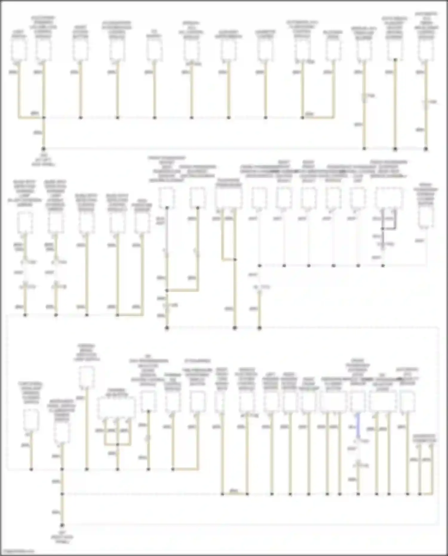 Beetle Volkswagen A5 (2011-2019): Ground distribution circuit (3 of 4)