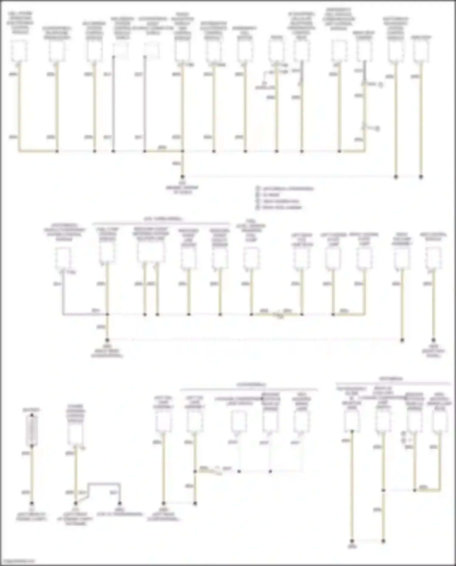 Beetle Volkswagen A5 (2011-2019): Ground distribution circuit (4 of 4)