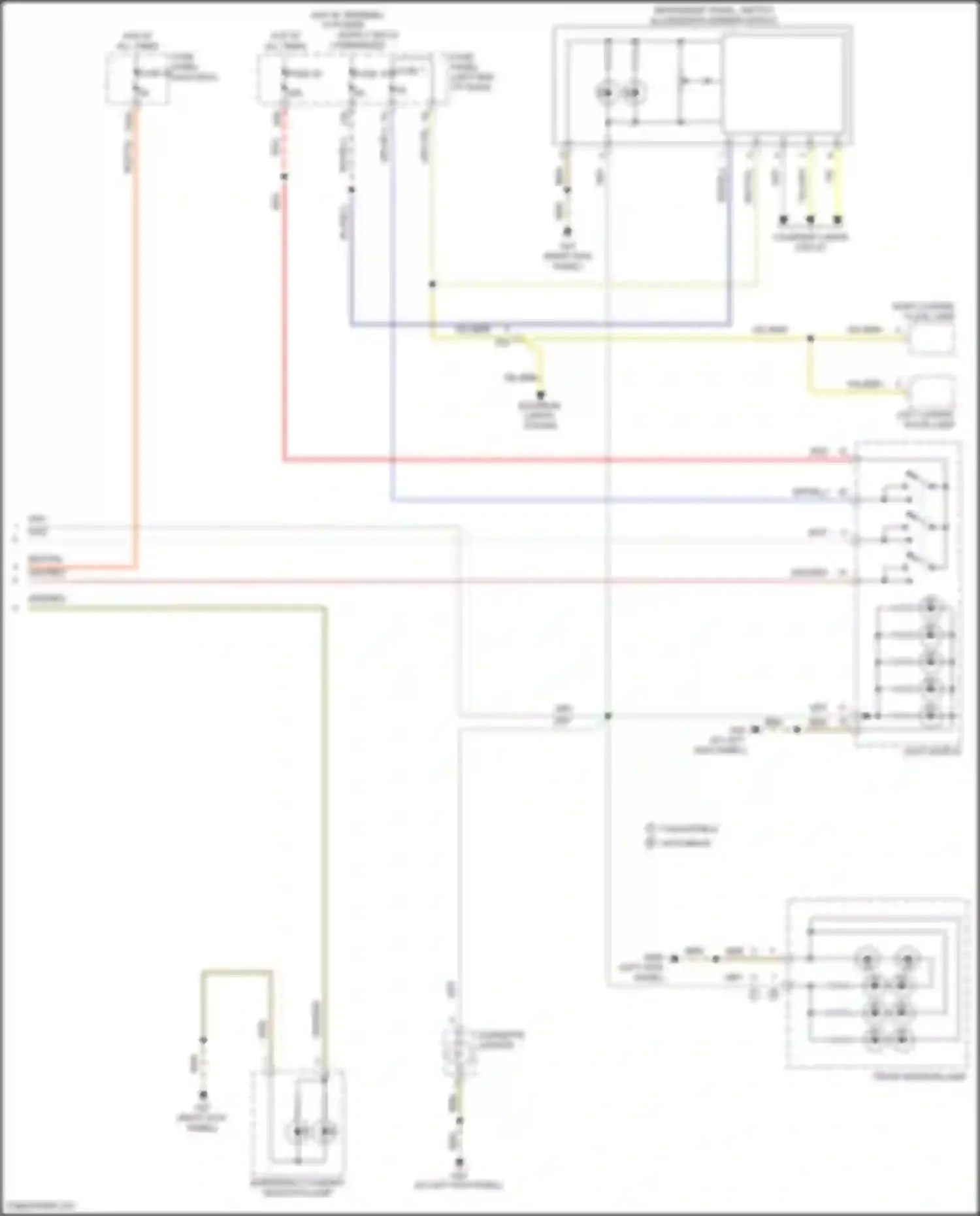 Beetle Volkswagen A5 (2011-2019): Instrument illumination circuit (2 of 2)