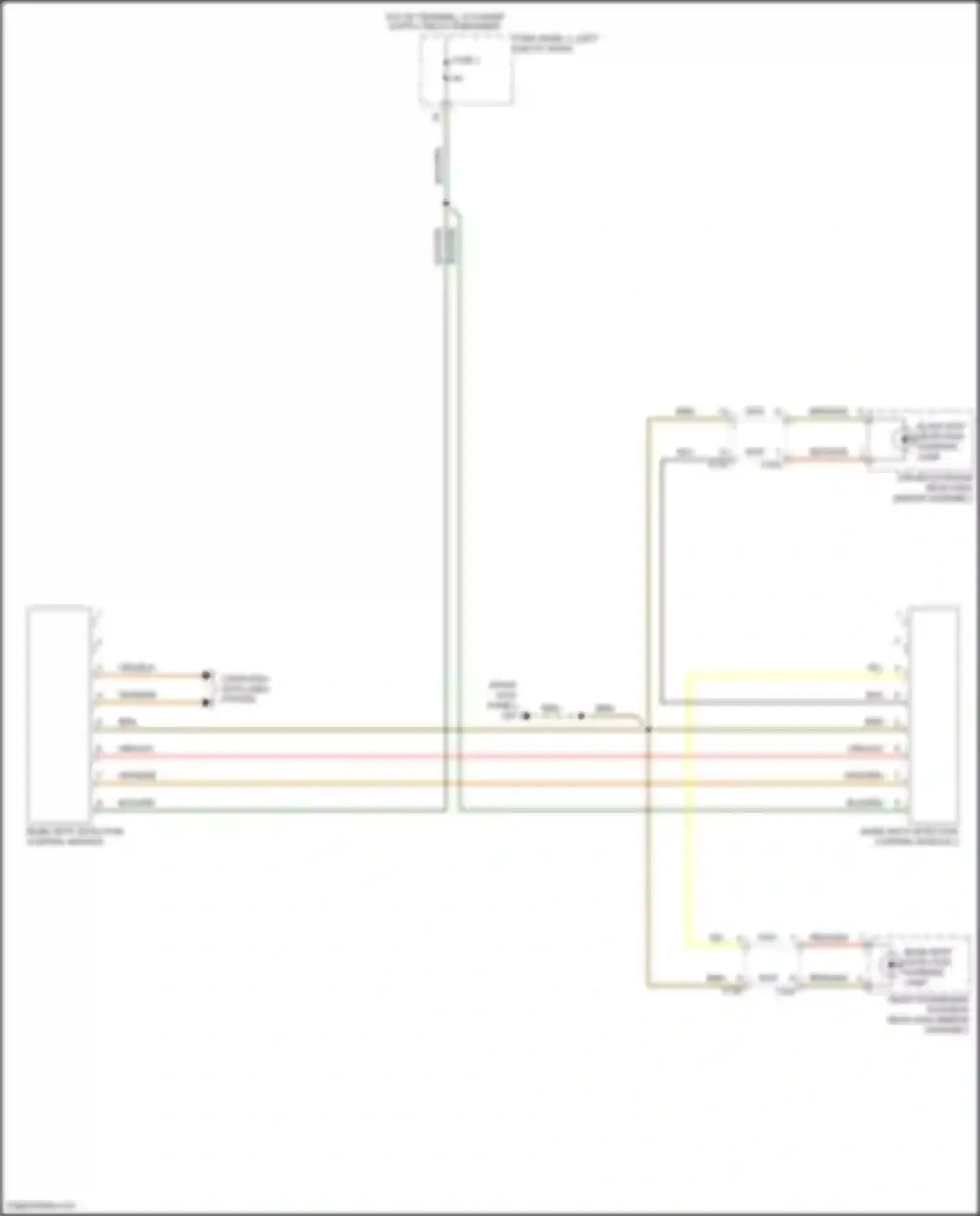 Beetle Volkswagen A5 (2011-2019): Blind spot monitoring circuit