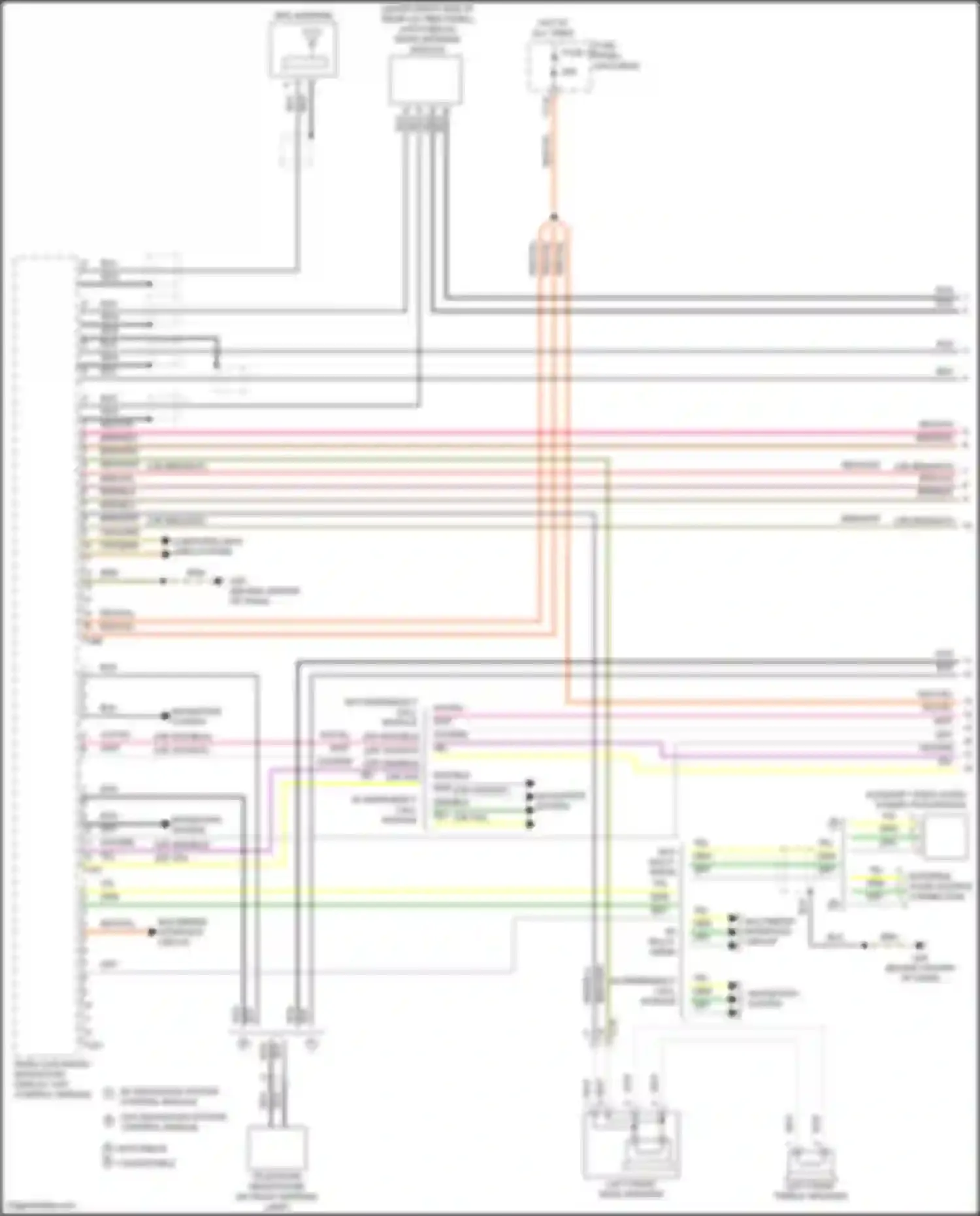 Beetle Volkswagen A5 (2011-2019): Navigation circuit, w/ rns 510 w/o amplifier (1 of 3)