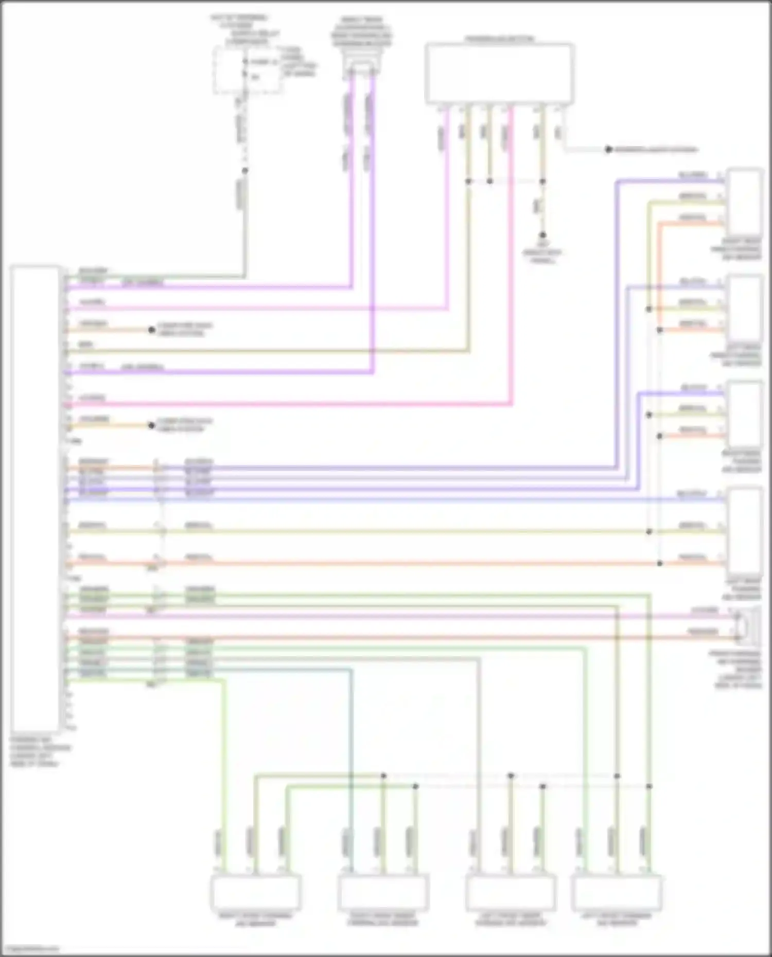 Beetle Volkswagen A5 (2011-2019): Parking assistant circuit