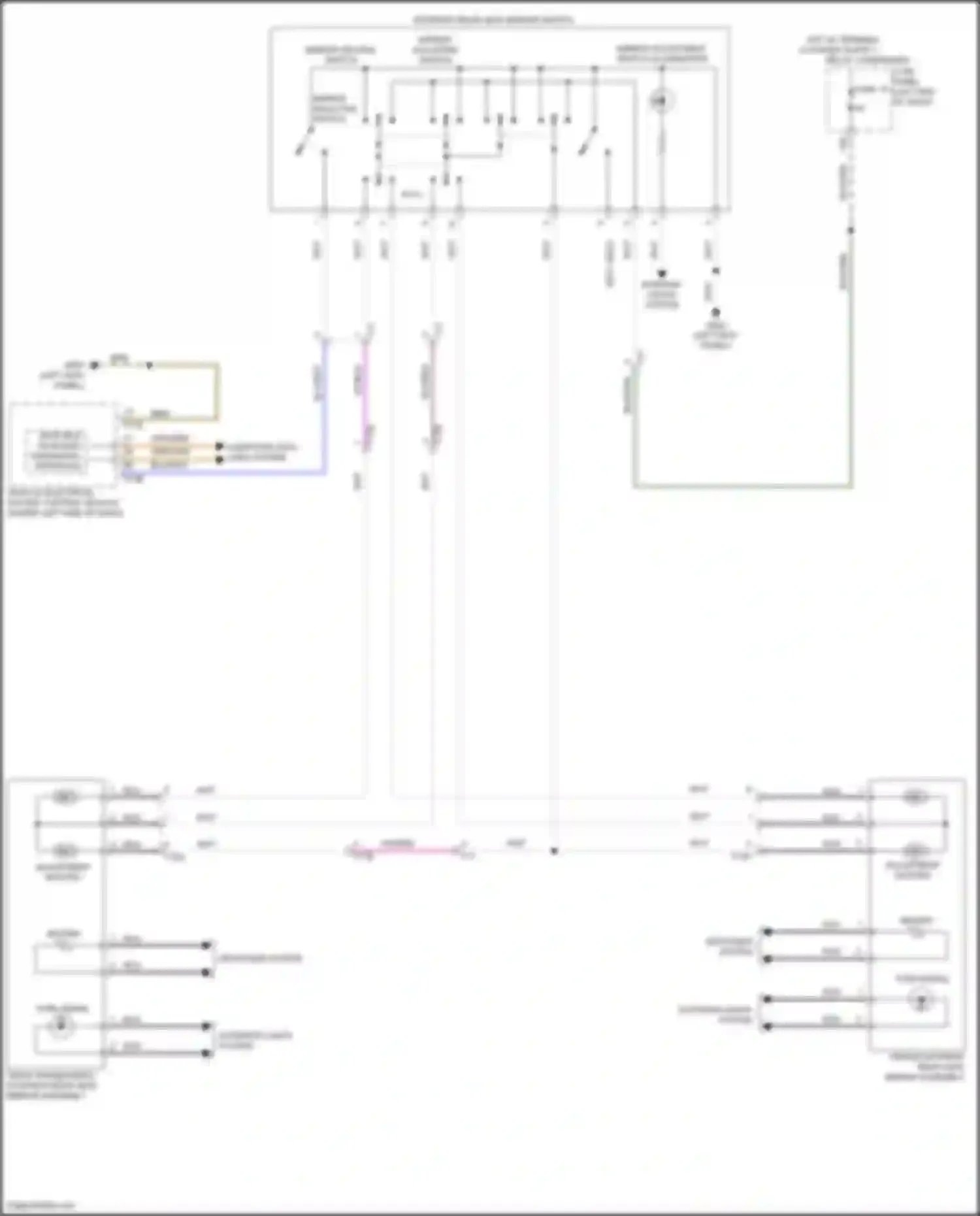 Beetle Volkswagen A5 (2011-2019): Power mirrors circuit