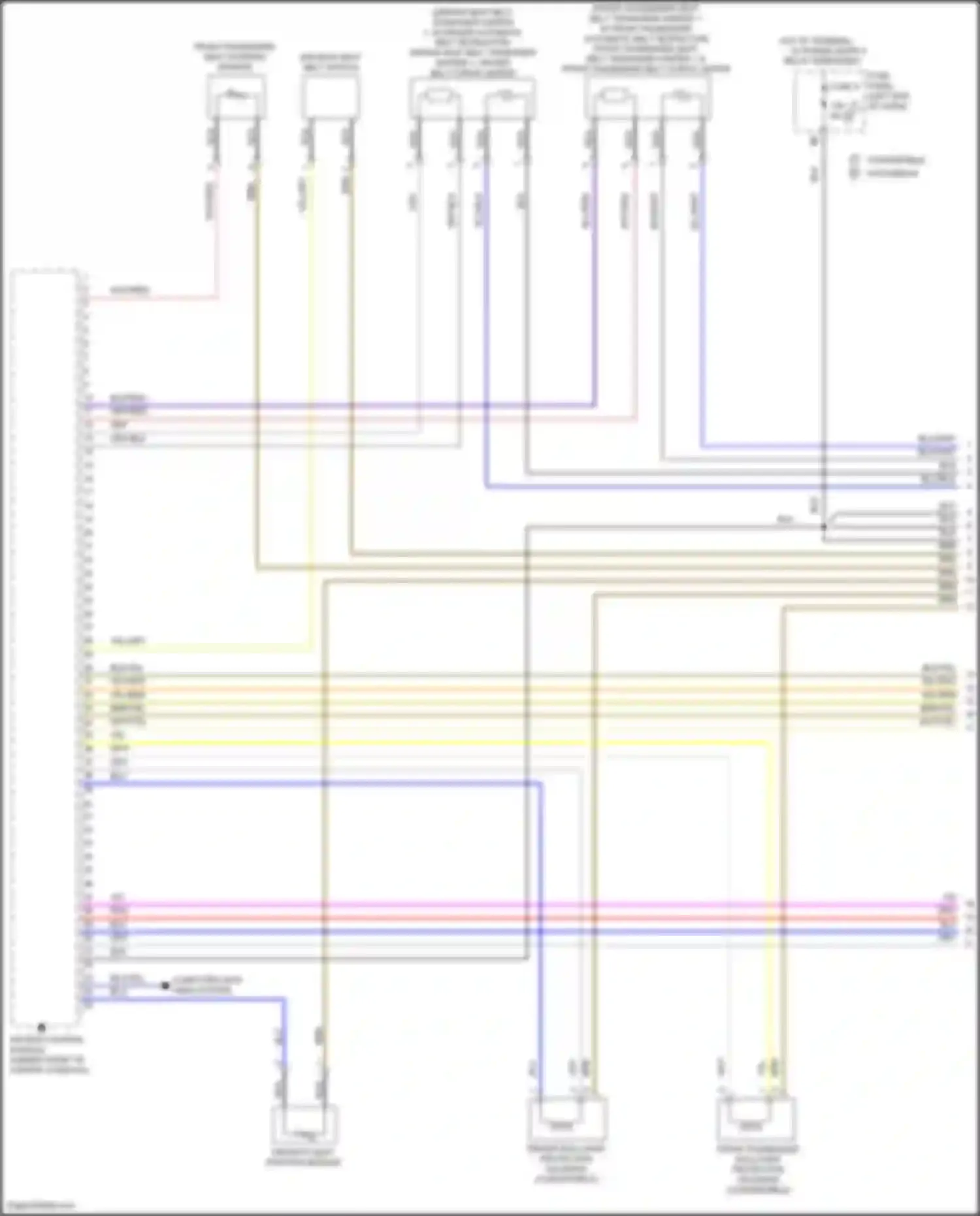 Beetle Volkswagen A5 (2011-2019): Supplemental restraints circuit (1 of 3)