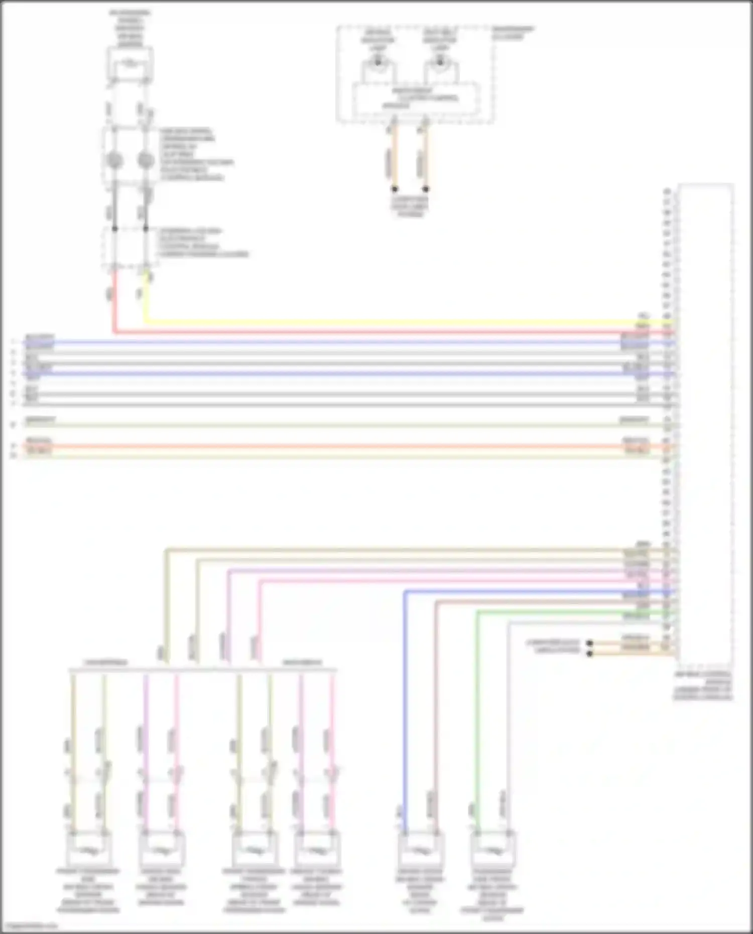 Beetle Volkswagen A5 (2011-2019): Supplemental restraints circuit (3 of 3)