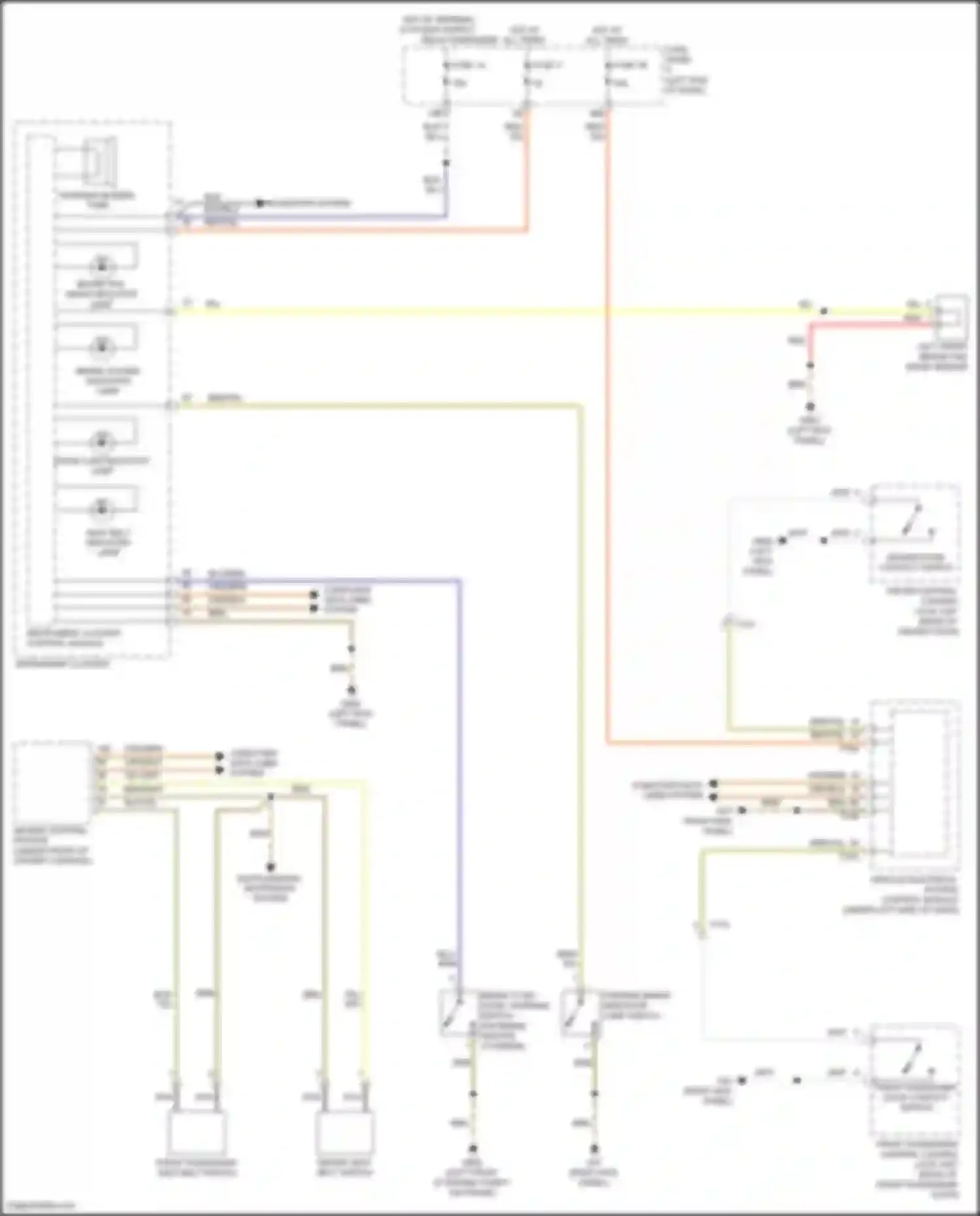 Beetle Volkswagen A5 (2011-2019): Buzzer circuit