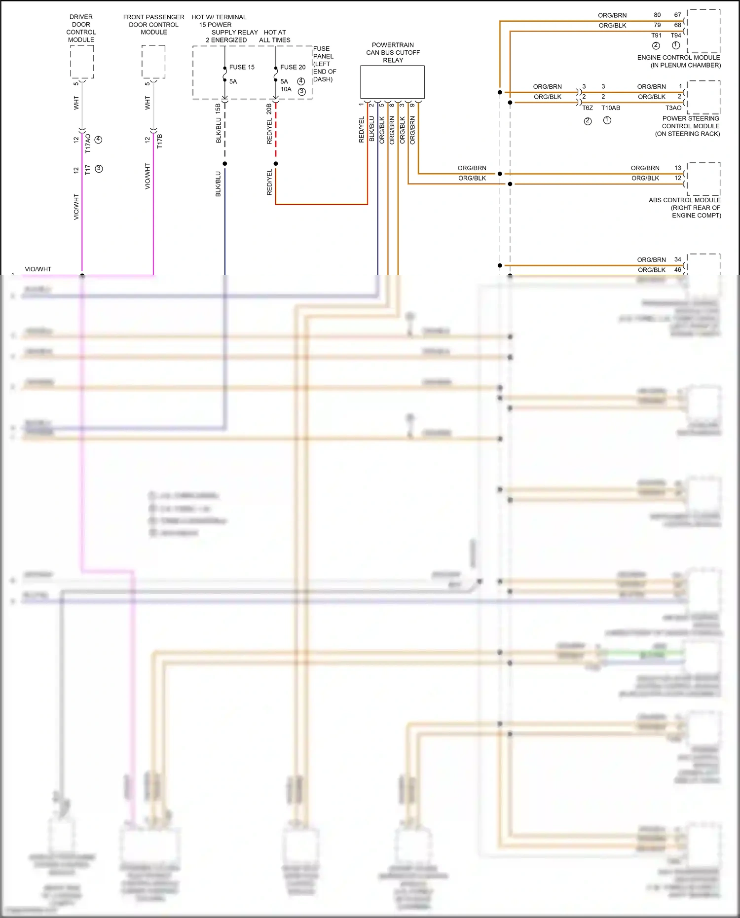 Volkswagen Beetle A5 (2011-2019) abs control module wiring diagram  (1 of 8)
