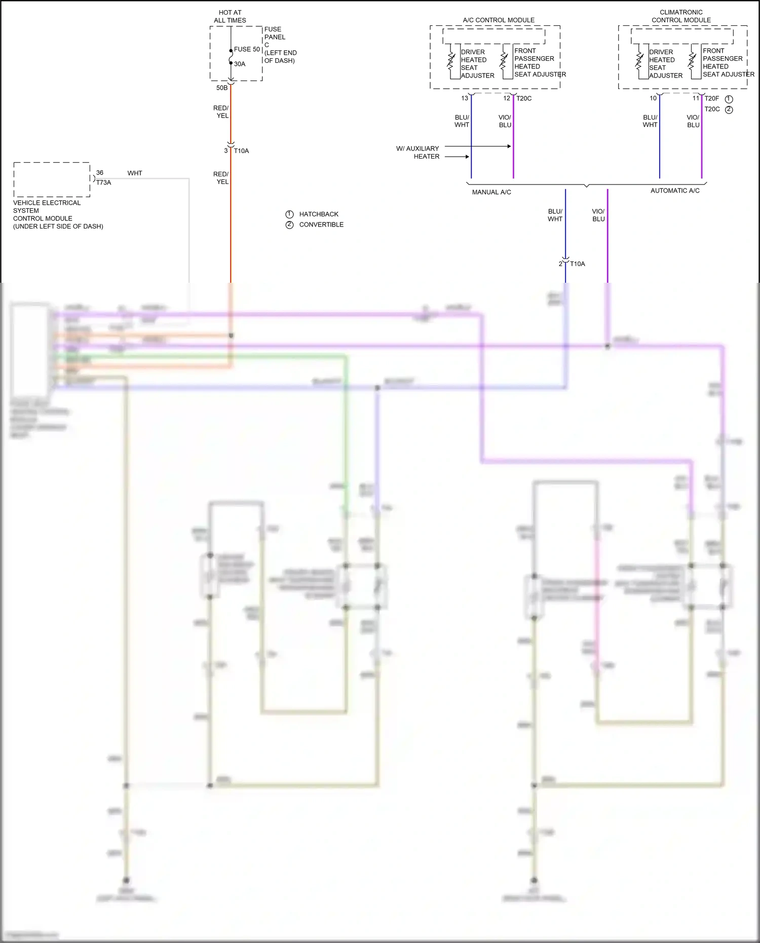 Volkswagen Beetle A5 (2011-2019) a/c control module wiring diagram  (6 of 6)