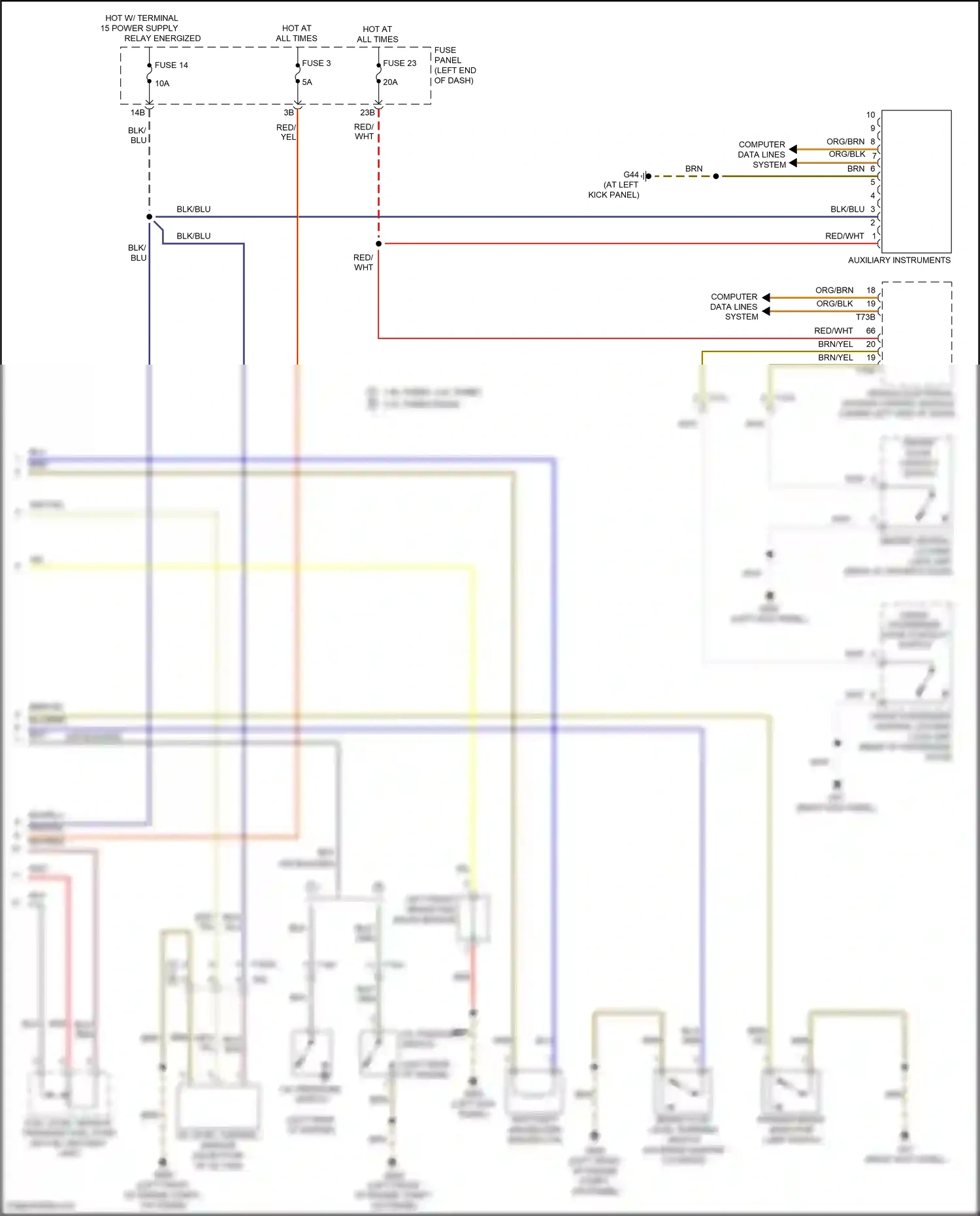 Volkswagen Beetle A5 (2011-2019) computer data lines system wiring diagram  (43 of 80)