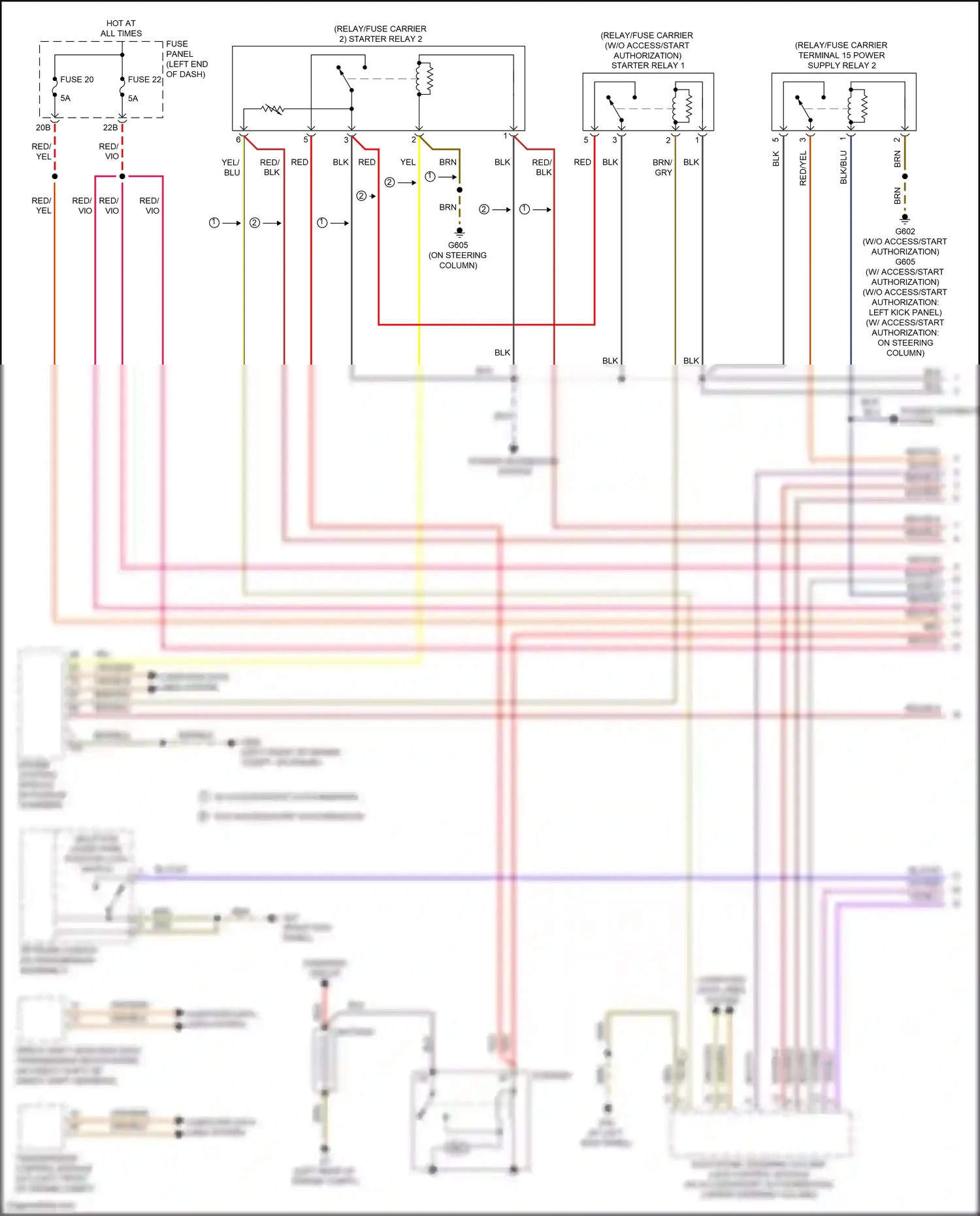 Volkswagen Beetle A5 (2011-2019) electronic steering column lock control module wiring diagram  (1 of 8)