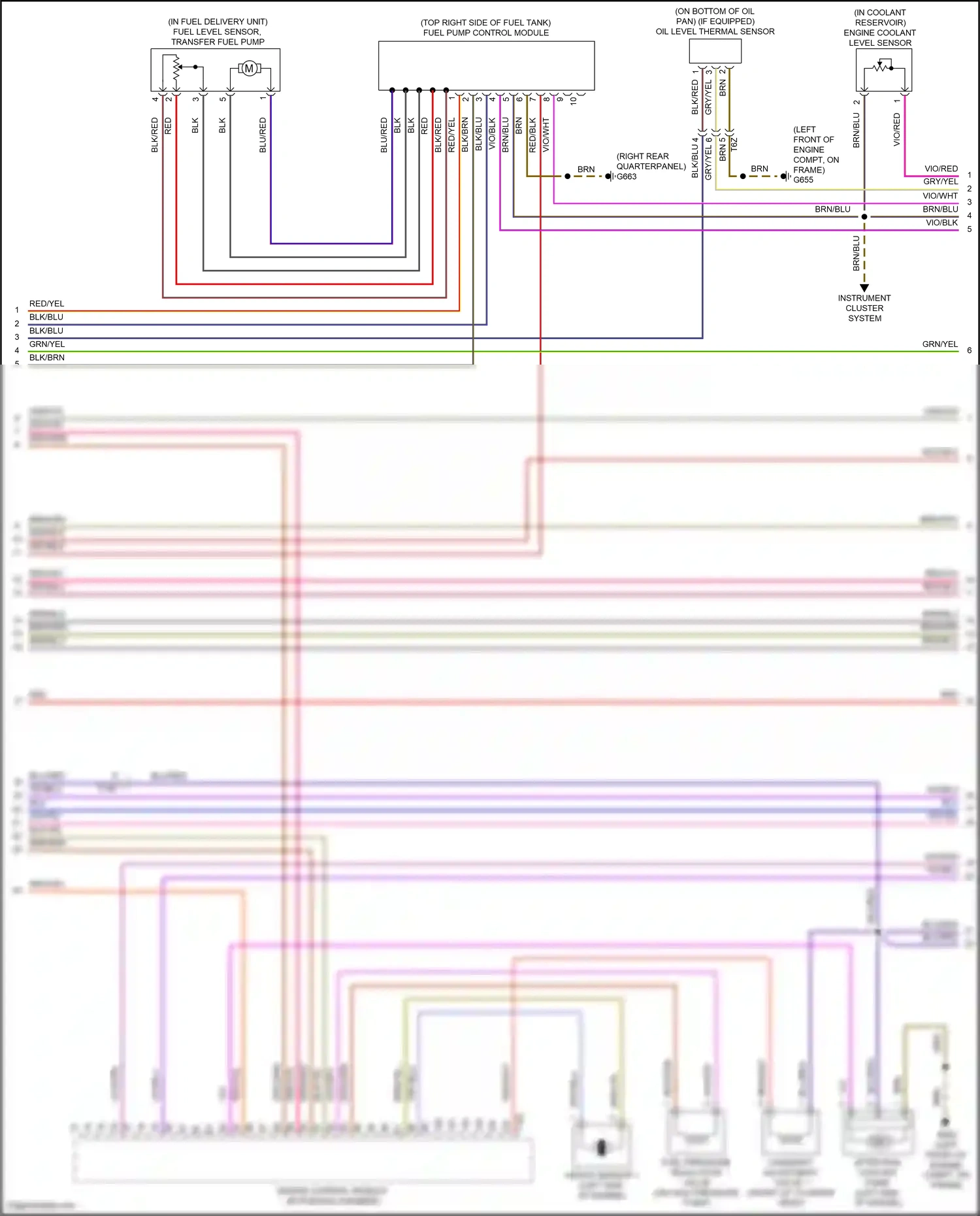Volkswagen Beetle A5 (2011-2019) engine control module (in plenum chamber) wiring diagram  (3 of 6)