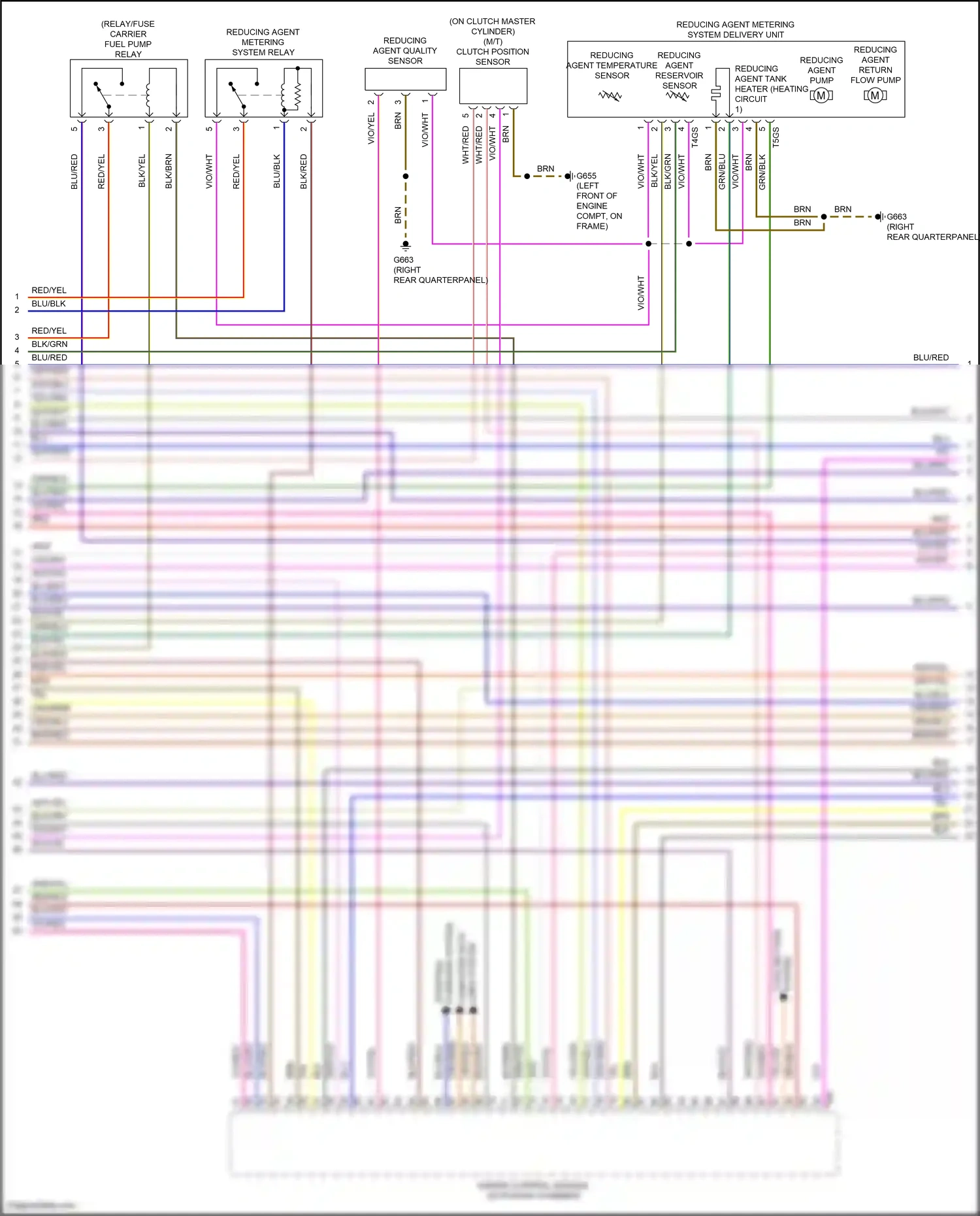 Volkswagen Beetle A5 (2011-2019) engine control module (in plenum chamber) wiring diagram  (6 of 6)