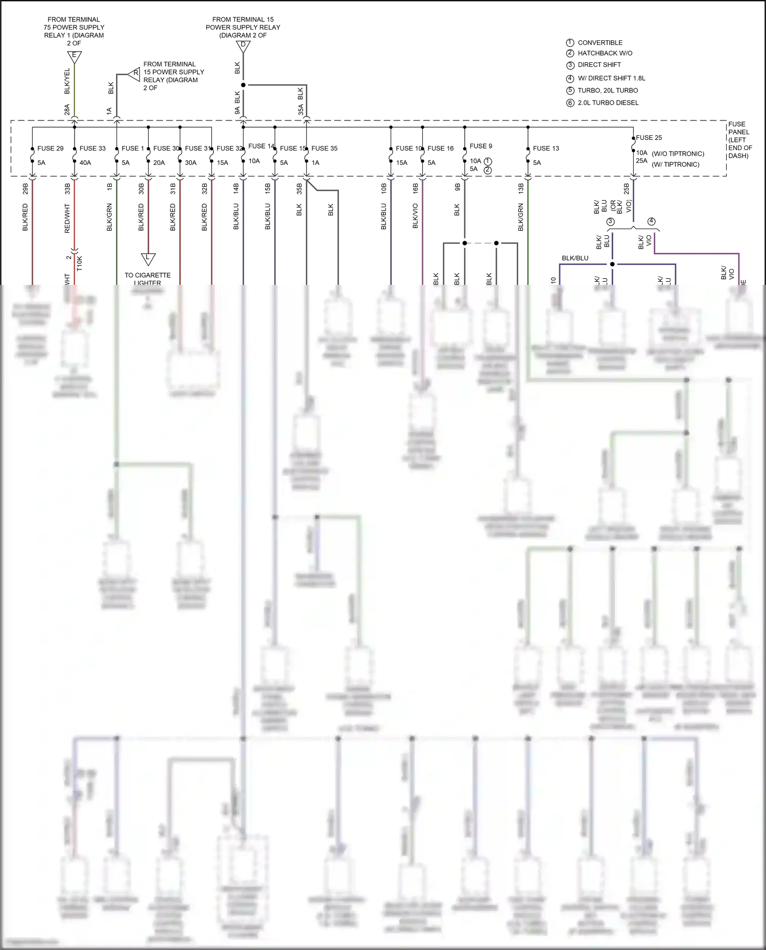 Volkswagen Beetle A5 (2011-2019) engine control module wiring diagram  (7 of 25)