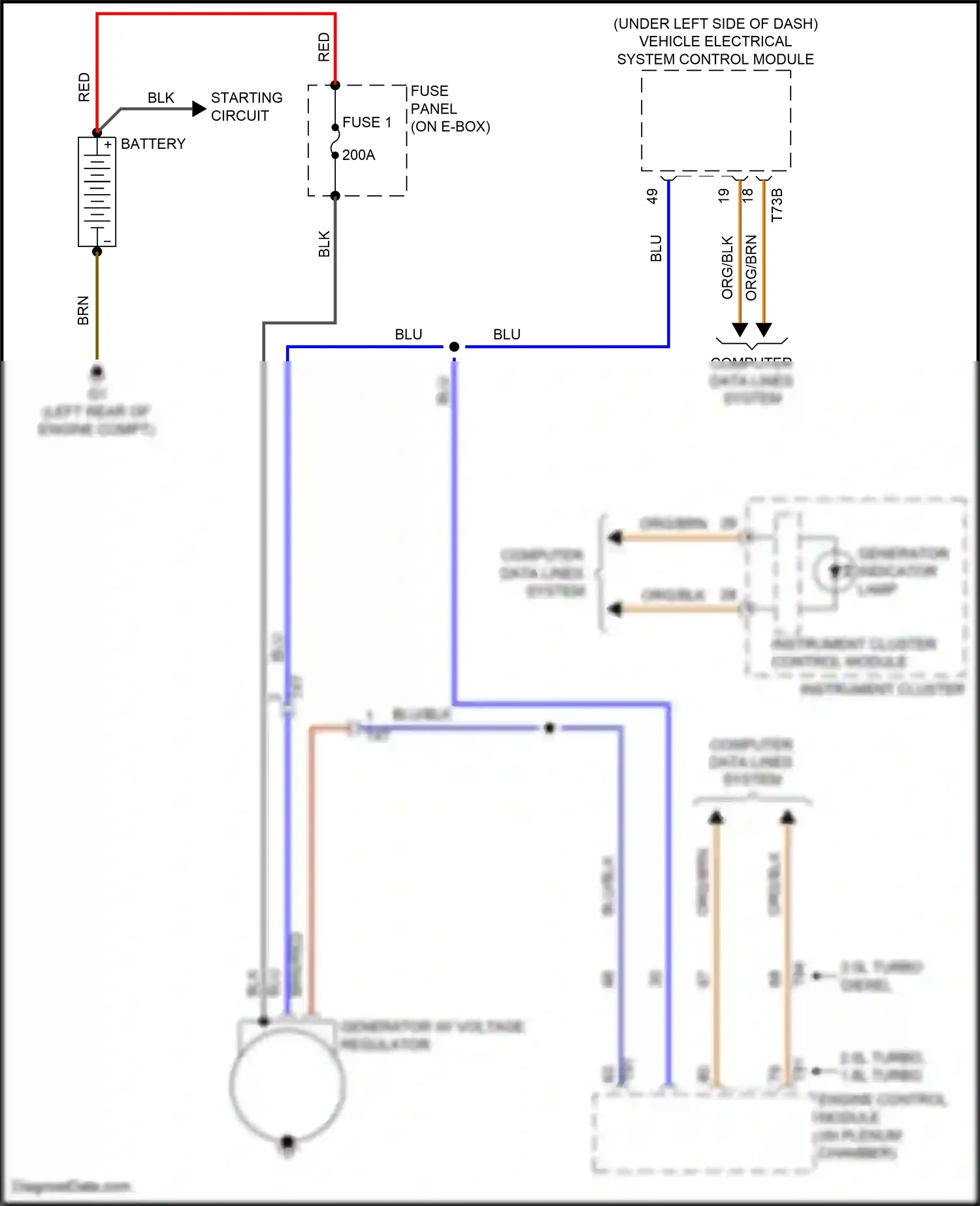 Volkswagen Beetle A5 (2011-2019) engine control module wiring diagram  (11 of 25)
