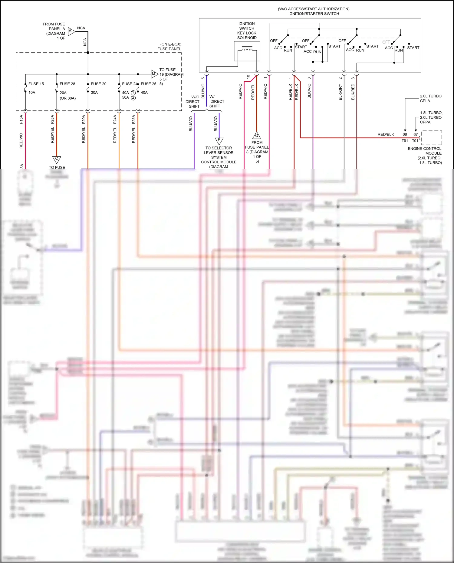 Volkswagen Beetle A5 (2011-2019) engine control module wiring diagram  (5 of 25)