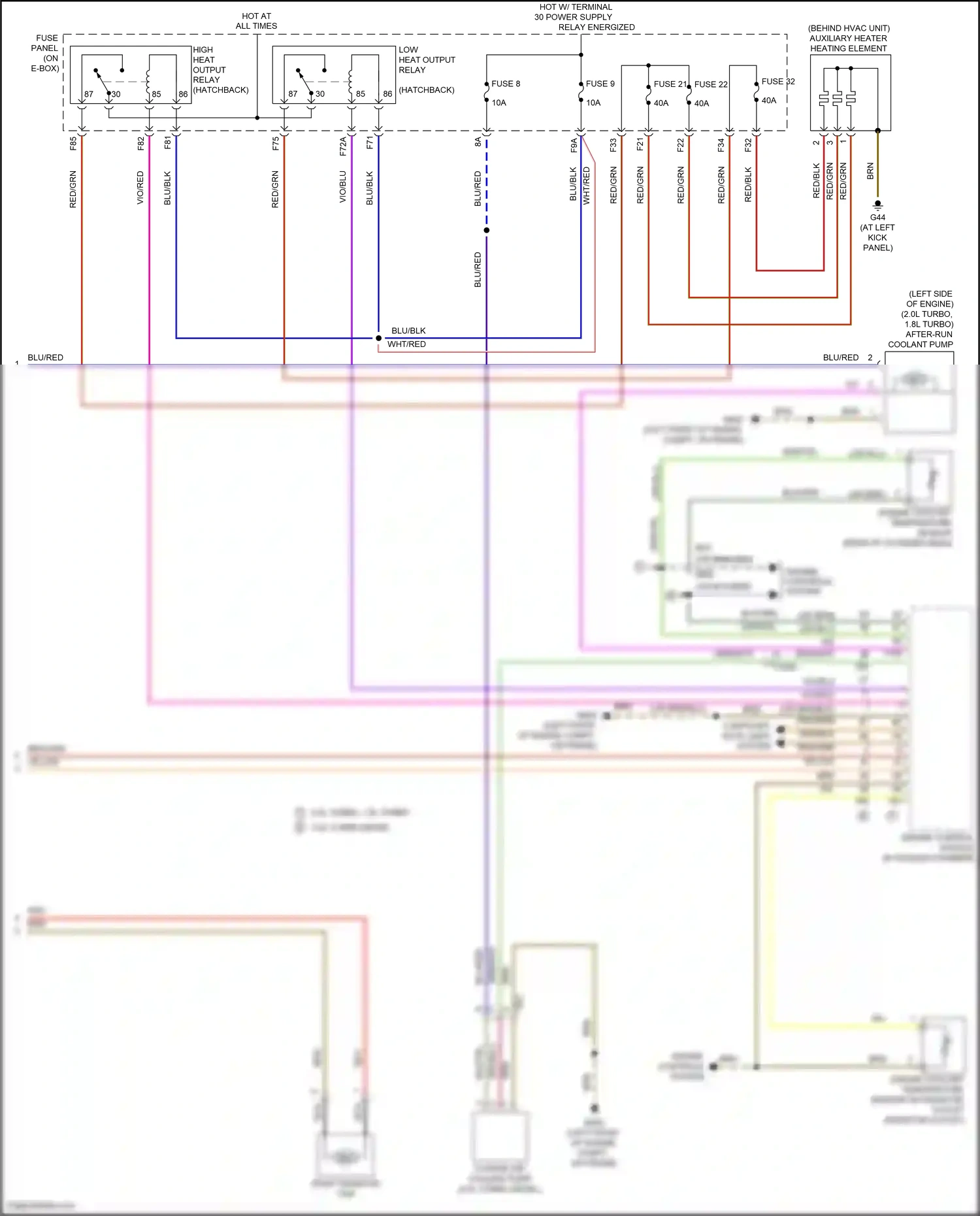 Volkswagen Beetle A5 (2011-2019) engine controls system wiring diagram  (2 of 8)