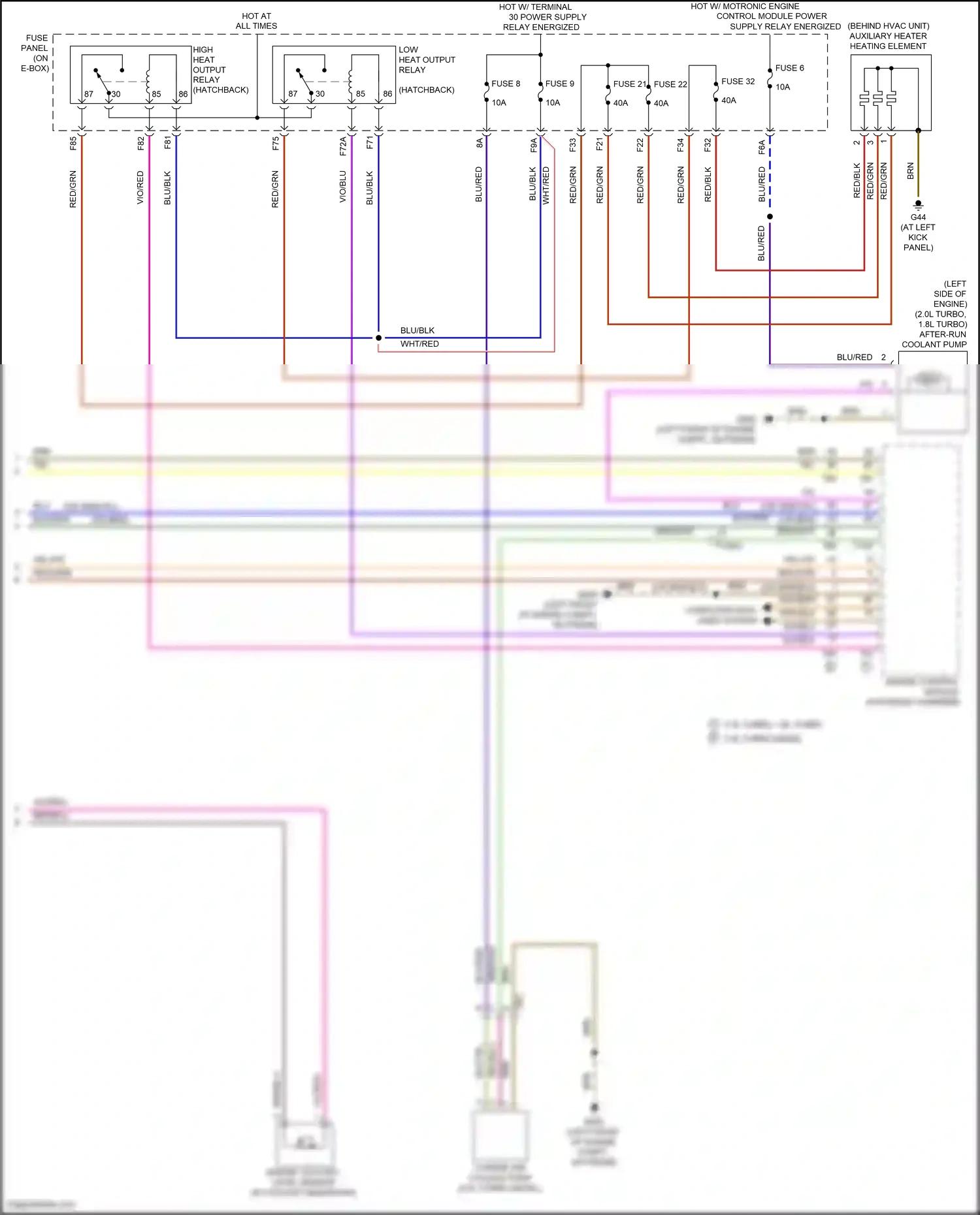 Volkswagen Beetle A5 (2011-2019) engine coolant level sensor wiring diagram  (3 of 6)