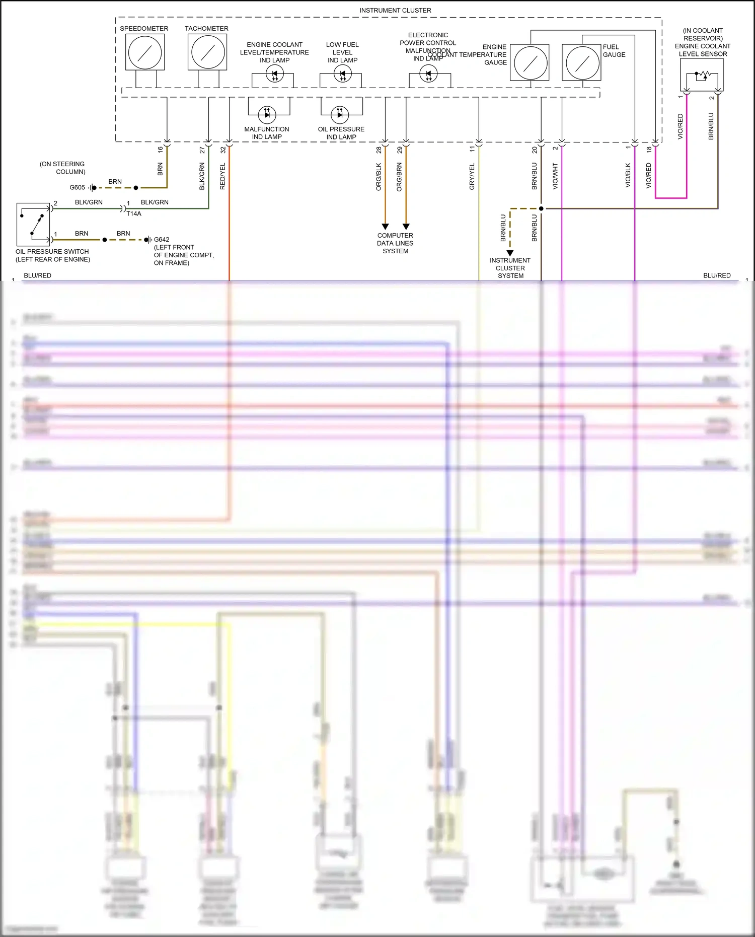 Volkswagen Beetle A5 (2011-2019) engine coolant level sensor wiring diagram  (6 of 6)
