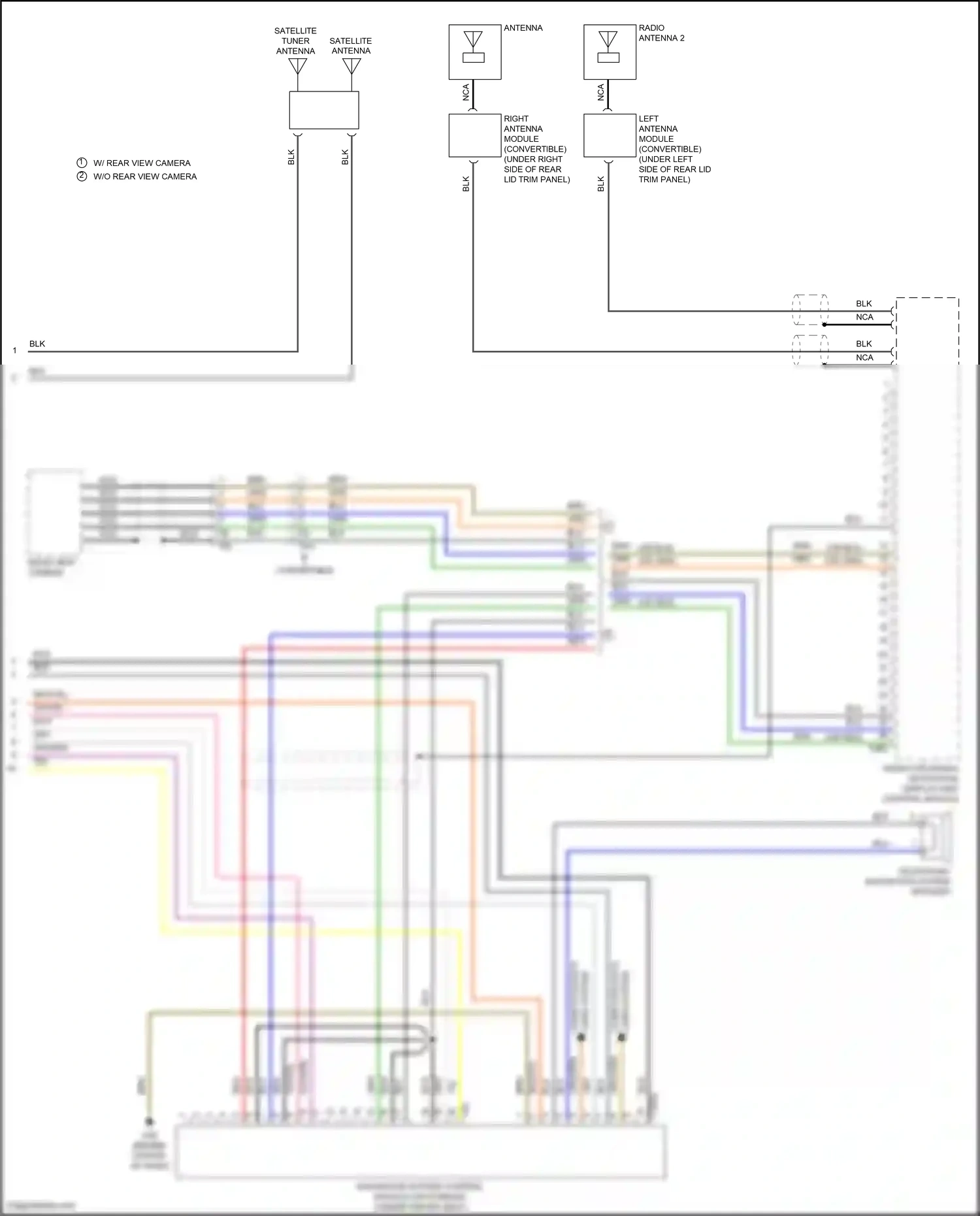 Volkswagen Beetle A5 (2011-2019) navigation system control module (hatchback) (under driver seat) wiring diagram  (2 of 4)