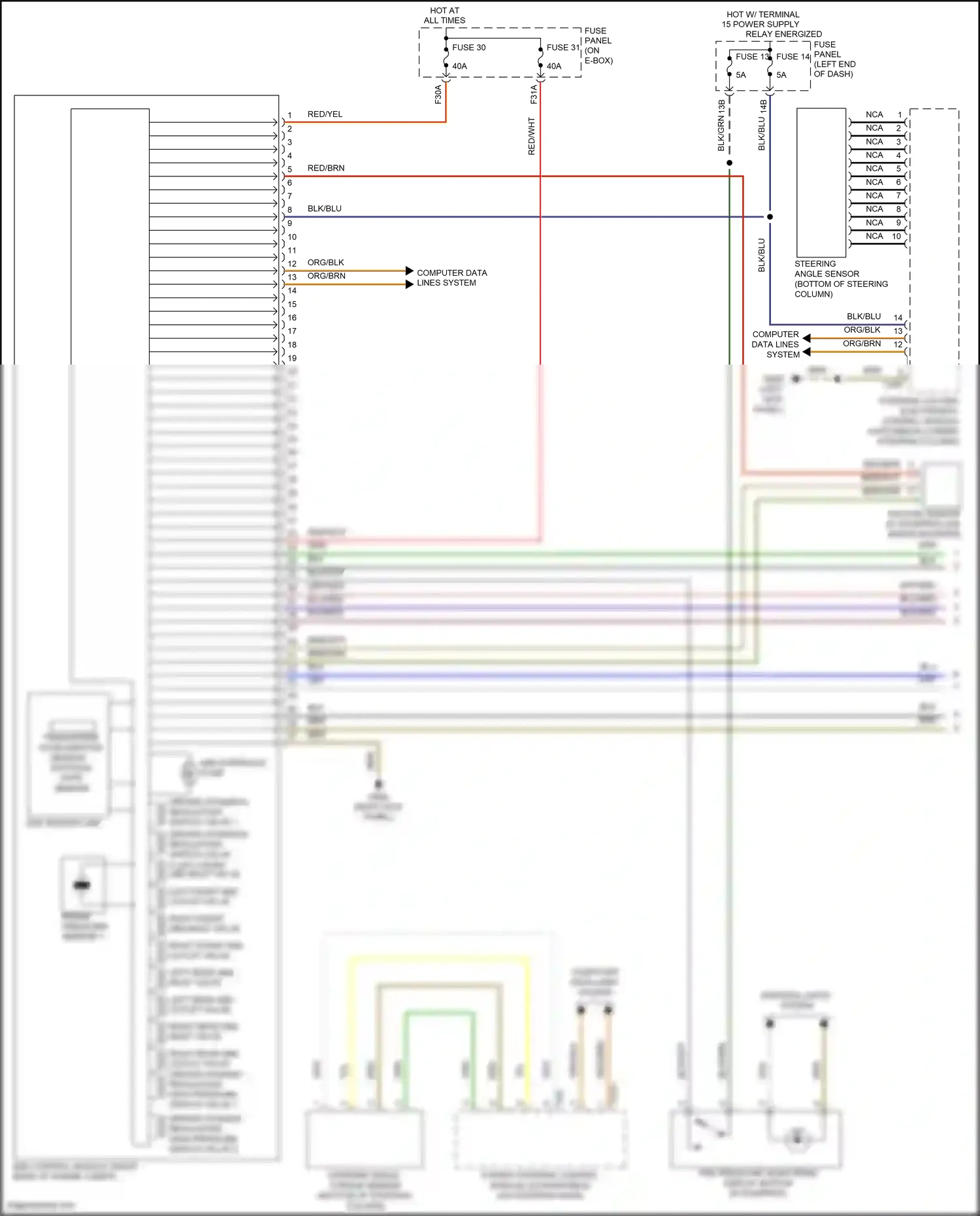 Volkswagen Beetle A5 (2011-2019) steering column electronics control module wiring diagram  (1 of 8)