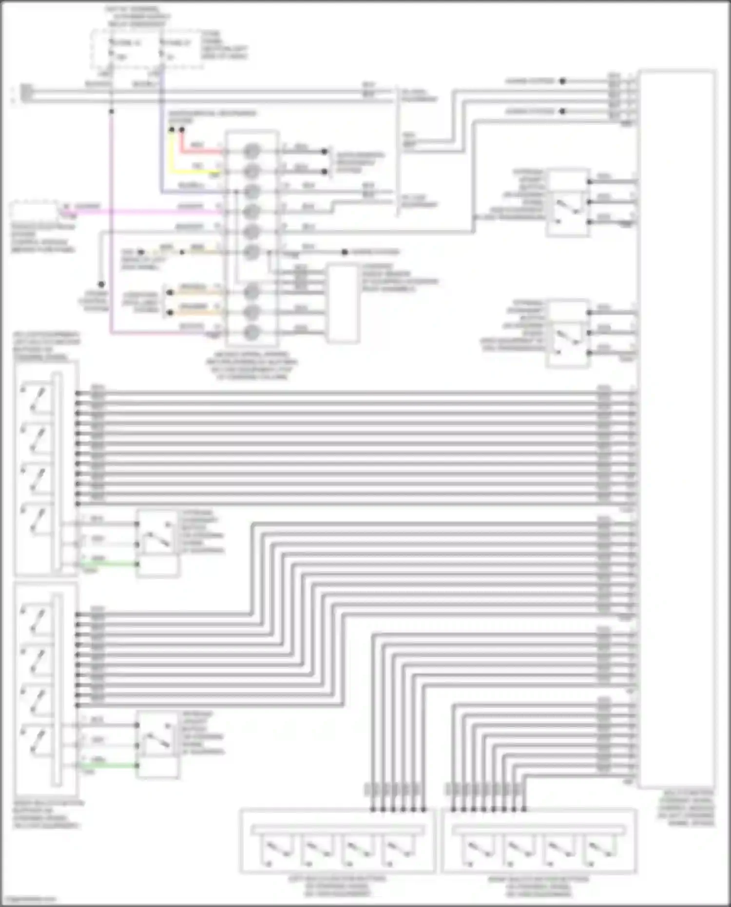 Bora Volkswagen III (2012-2018): Steering column electronic systems control module circuit (2 of 2)