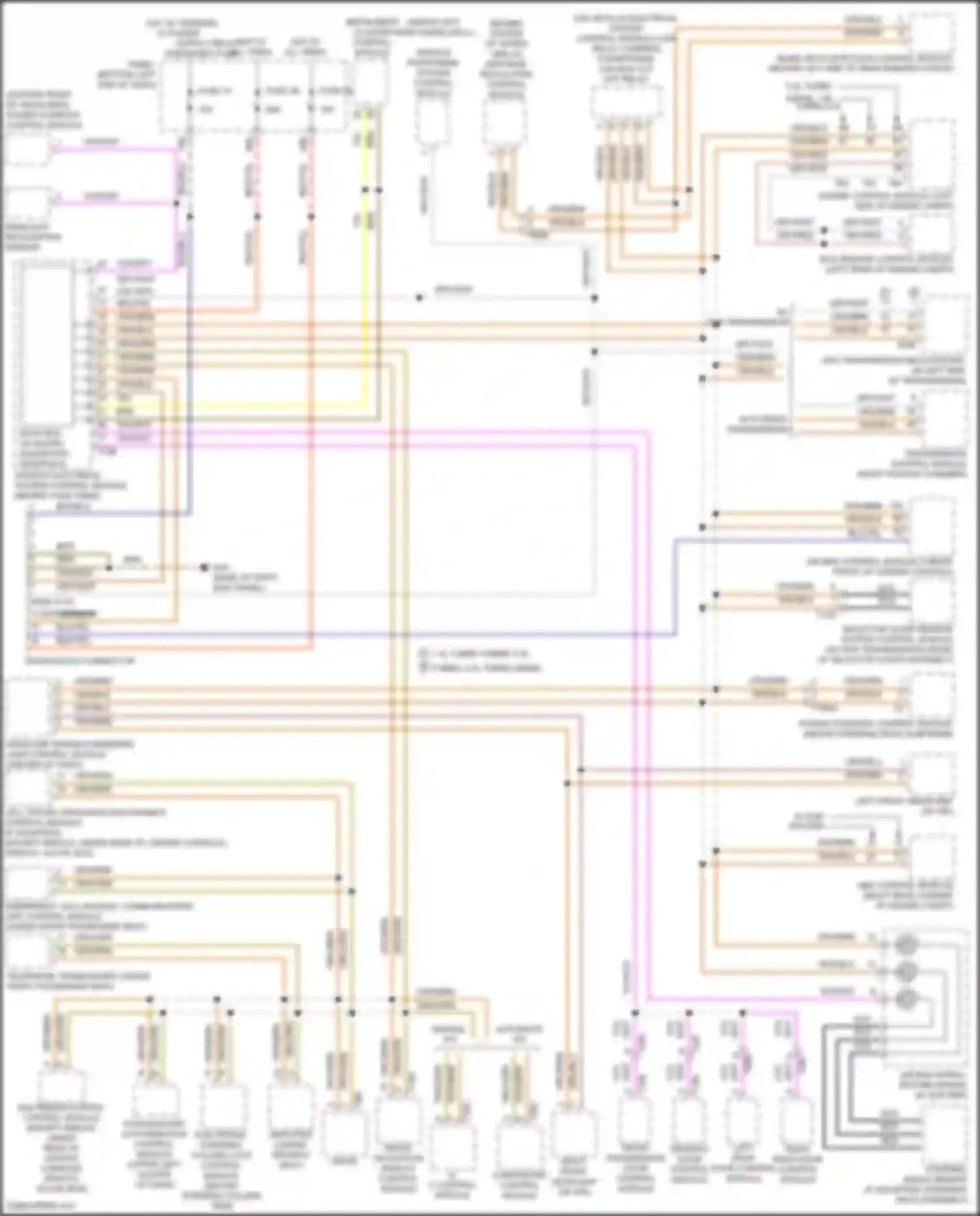 Bora Volkswagen III (2012-2018): Computer data lines circuit, w/ low equipment