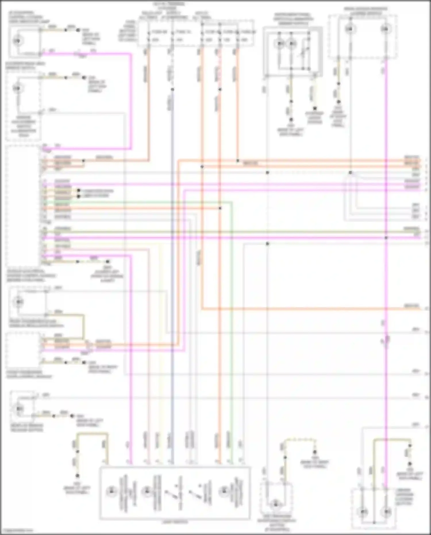 Bora Volkswagen III (2012-2018): Instrument illumination circuit, w/ low equipment (1 of 3)