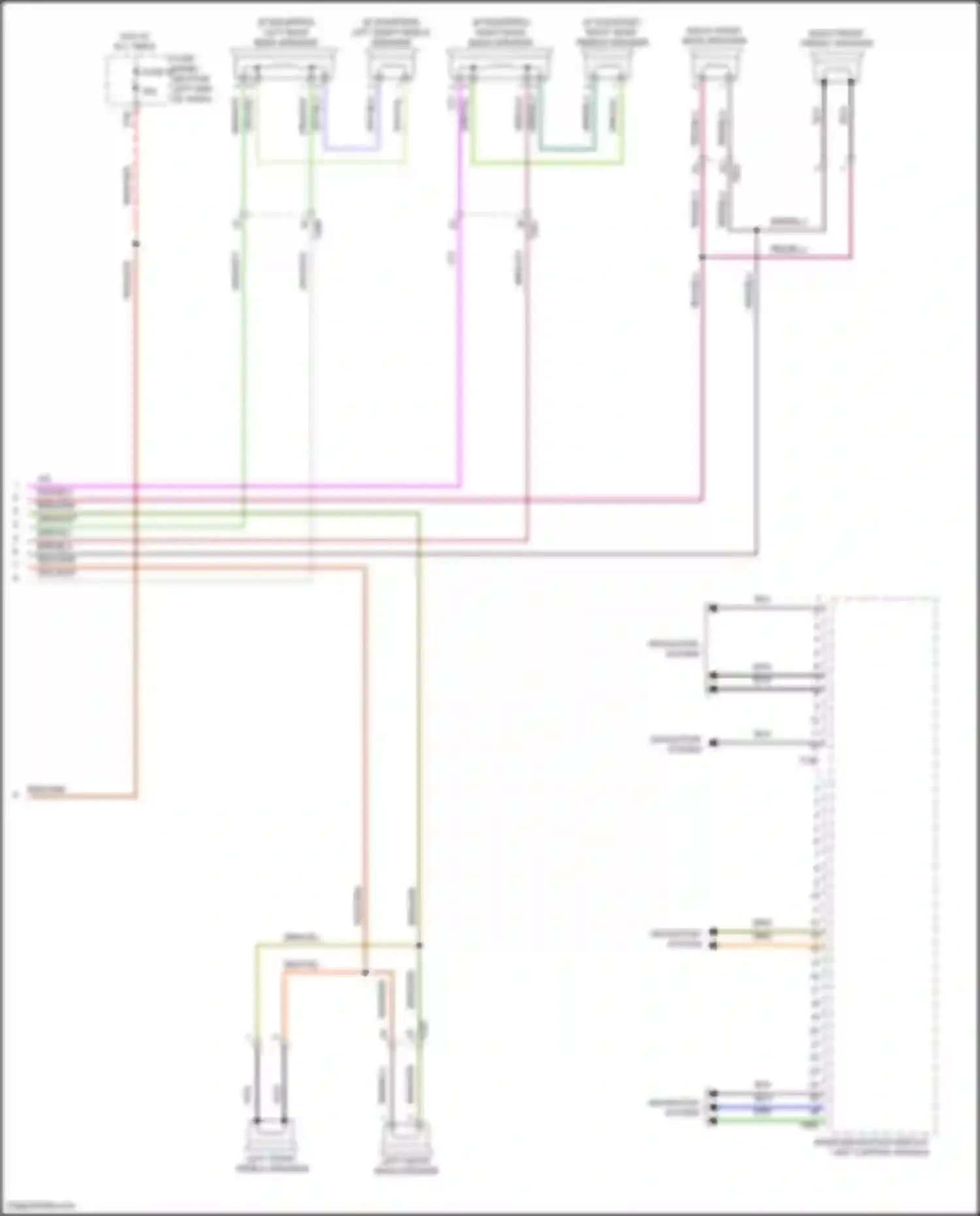 Bora Volkswagen III (2012-2018): Navigation circuit, w/o amplifier (2 of 2)