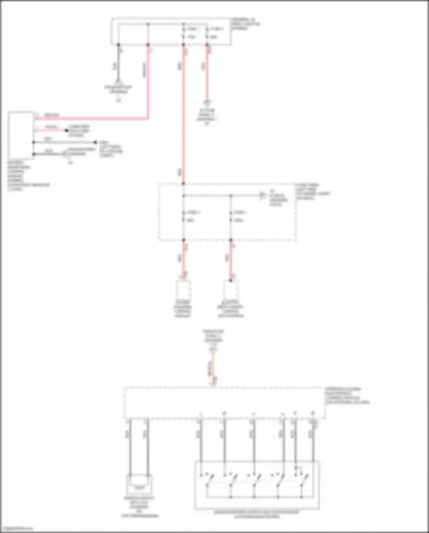 Bora Volkswagen III (2012-2018): Power distribution circuit, w/ high equipment (2 of 6)