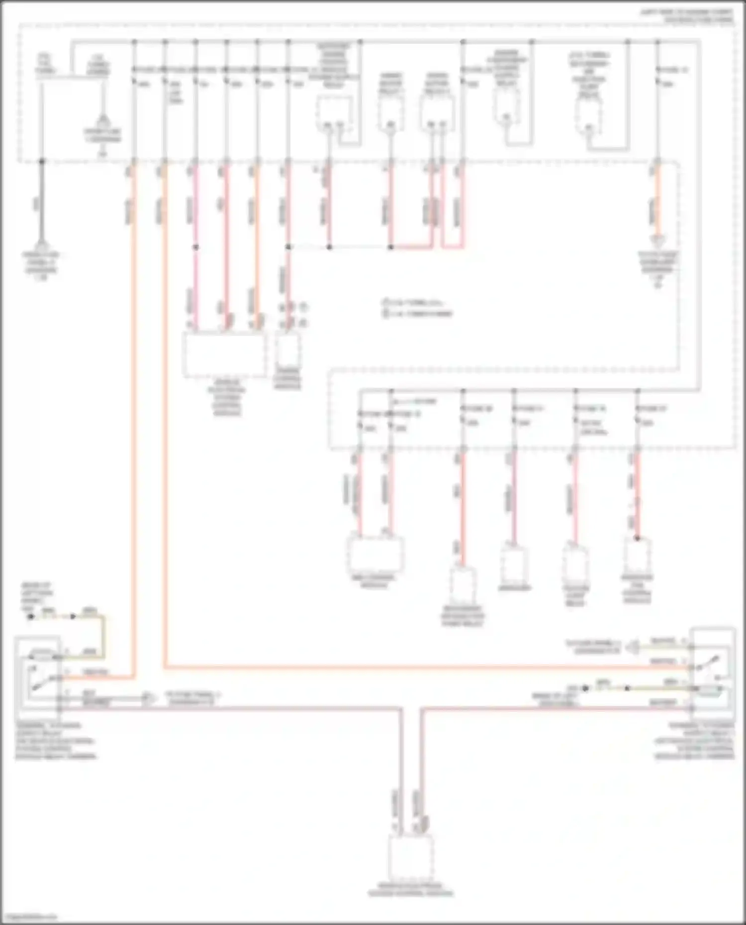 Bora Volkswagen III (2012-2018): Power distribution circuit, w/ high equipment (3 of 6)