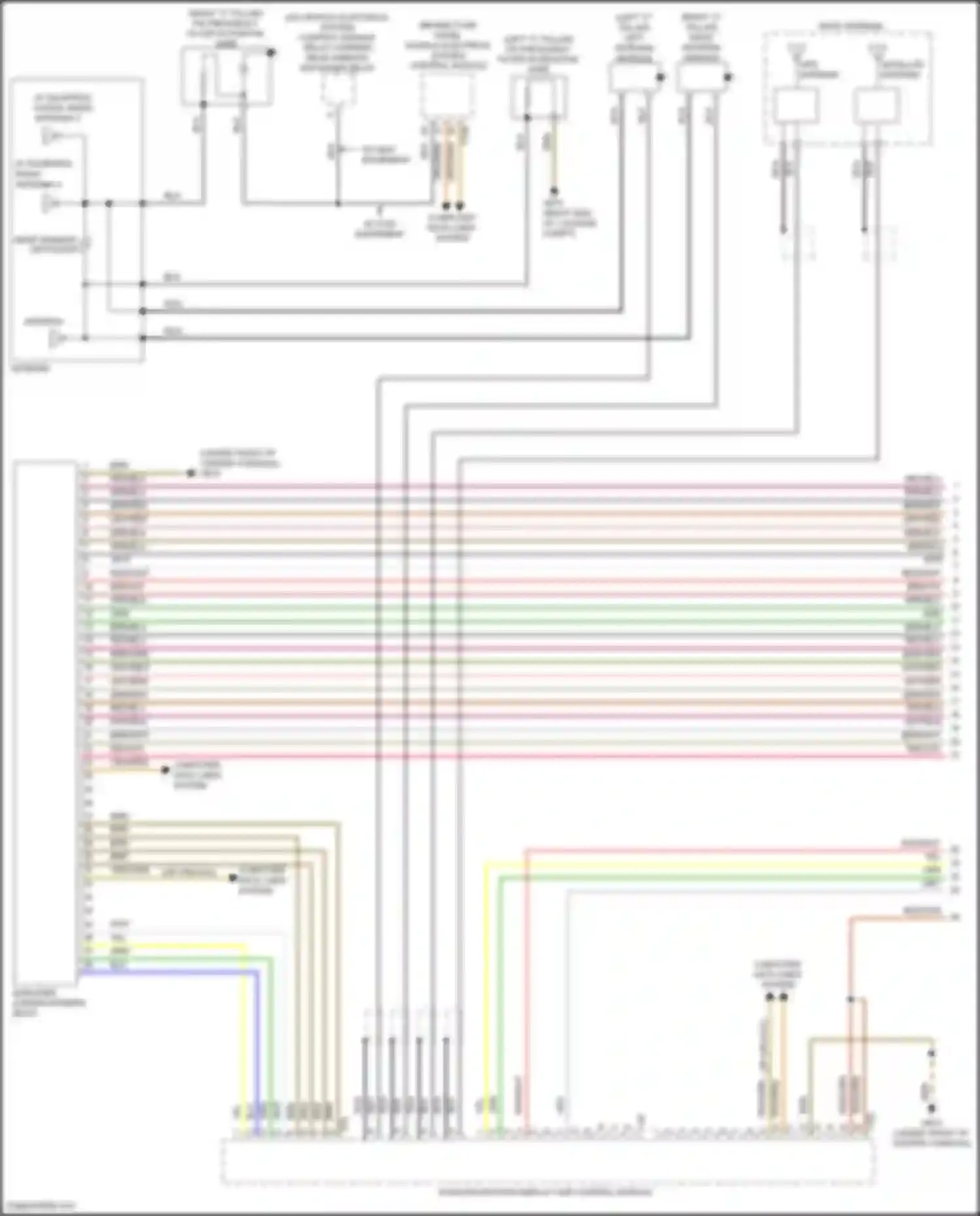Bora Volkswagen III (2012-2018): Radio circuit, w/ navigation & amplifier (1 of 3)