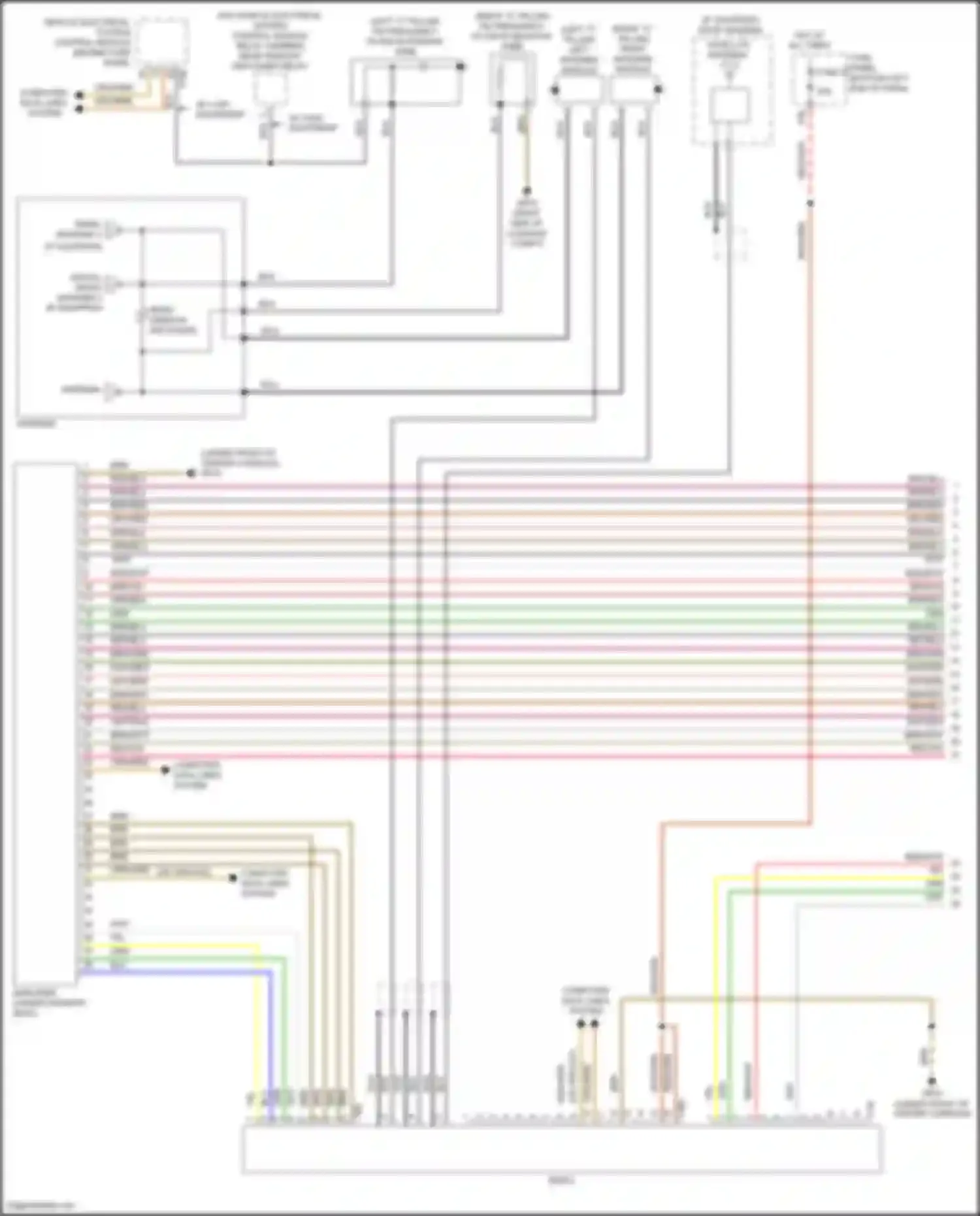 Bora Volkswagen III (2012-2018): Radio circuit, w/o navigation w/ amplifier (1 of 2)