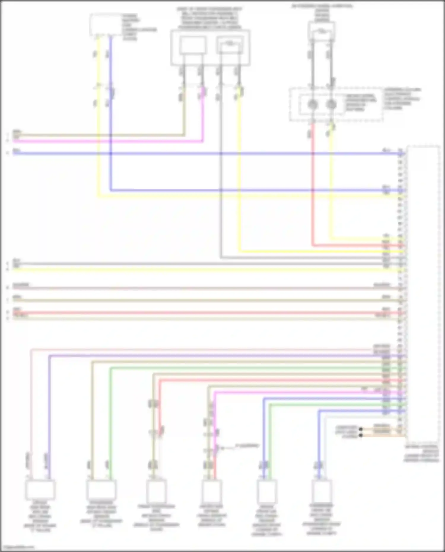 Bora Volkswagen III (2012-2018): Supplemental restraints circuit (3 of 3)