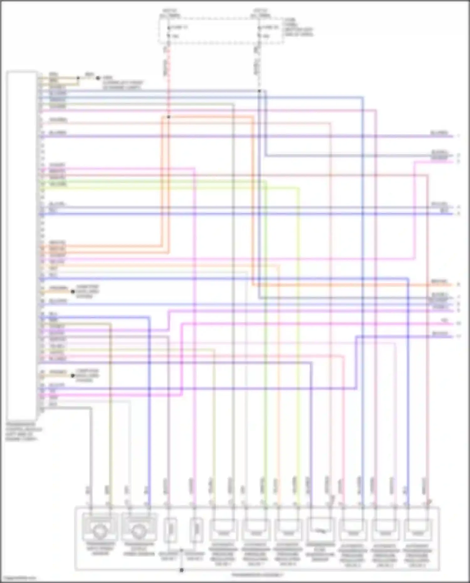 Wiring diagram automatic transmission pressure regulating valve 3 for Volkswagen Bora III (2012-2018) (1 of 1)