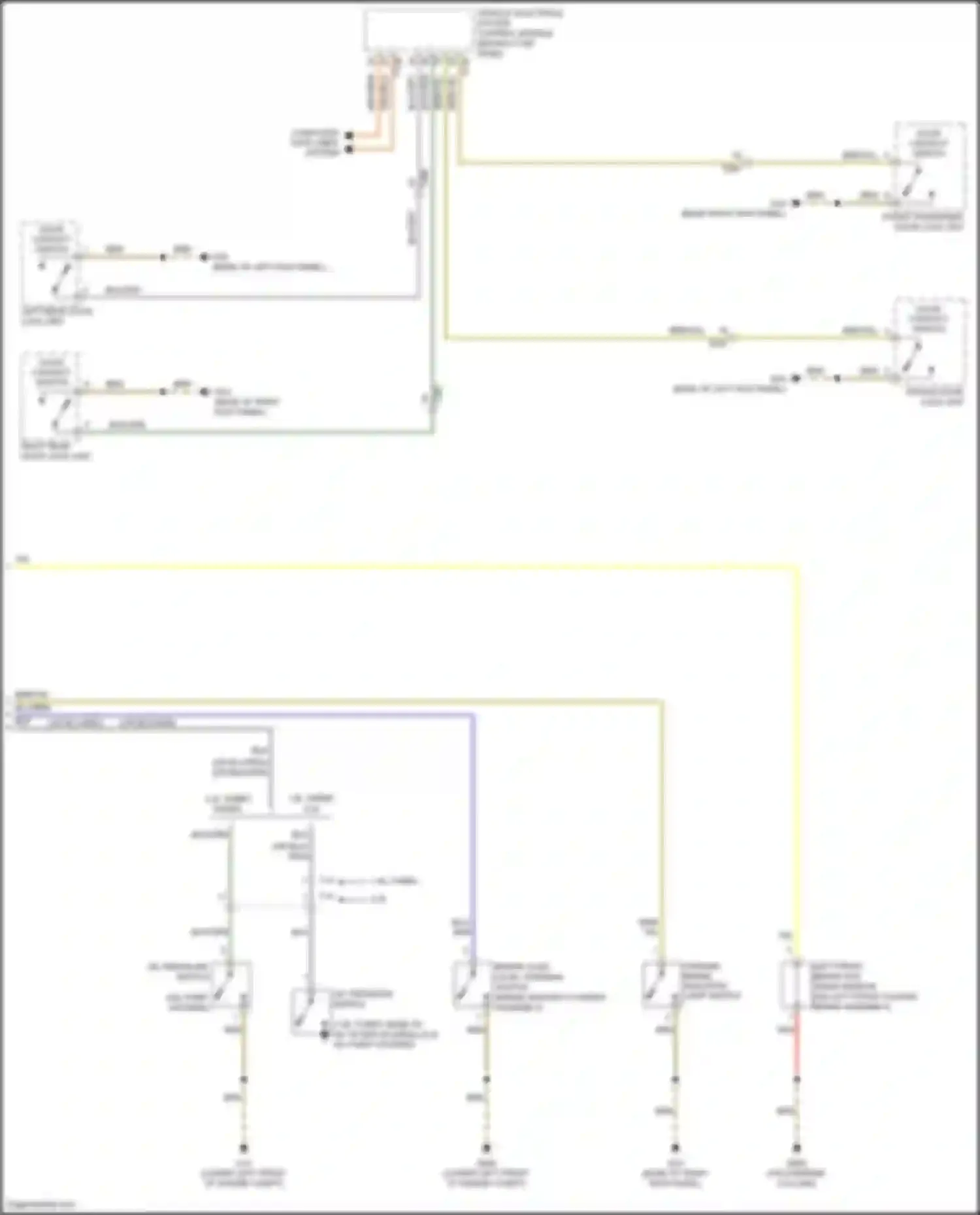 Wiring diagram brake fluid level warning switch for Volkswagen Bora III (2012-2018) (8 of 8)