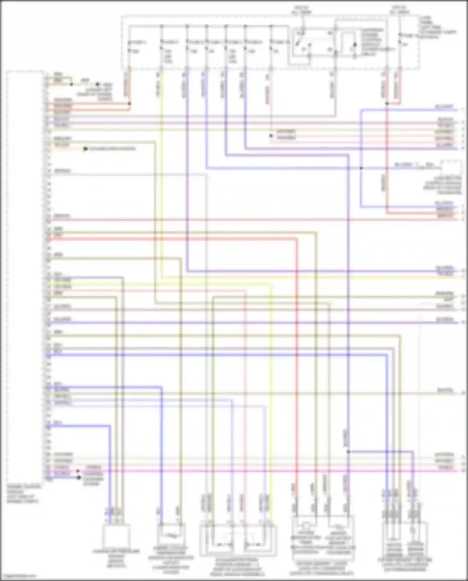 Wiring diagram coolant fan control module for Volkswagen Bora III (2012-2018) (2 of 2)