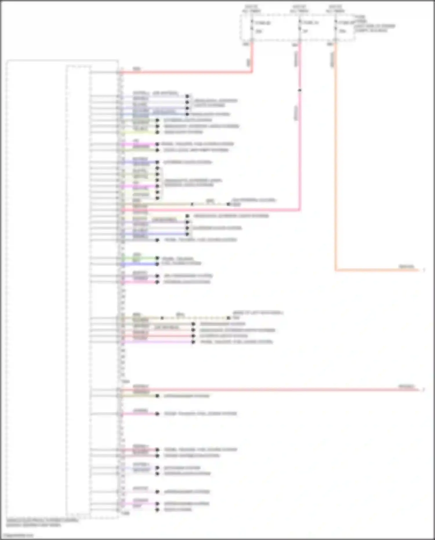 Wiring diagram defogger system for Volkswagen Bora III (2012-2018) (3 of 6)