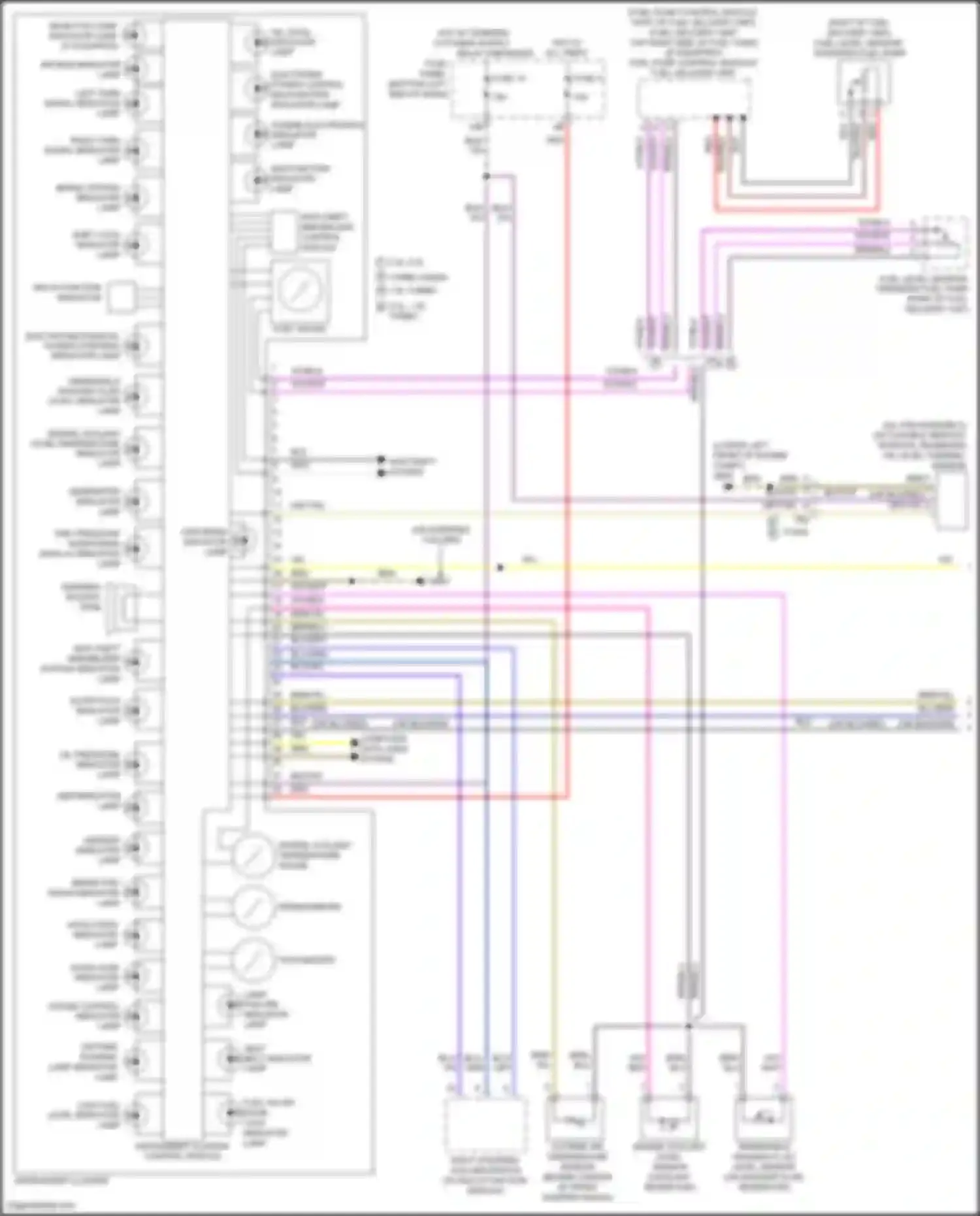 Wiring diagram door ajar indicator lamp for Volkswagen Bora III (2012-2018) (3 of 4)