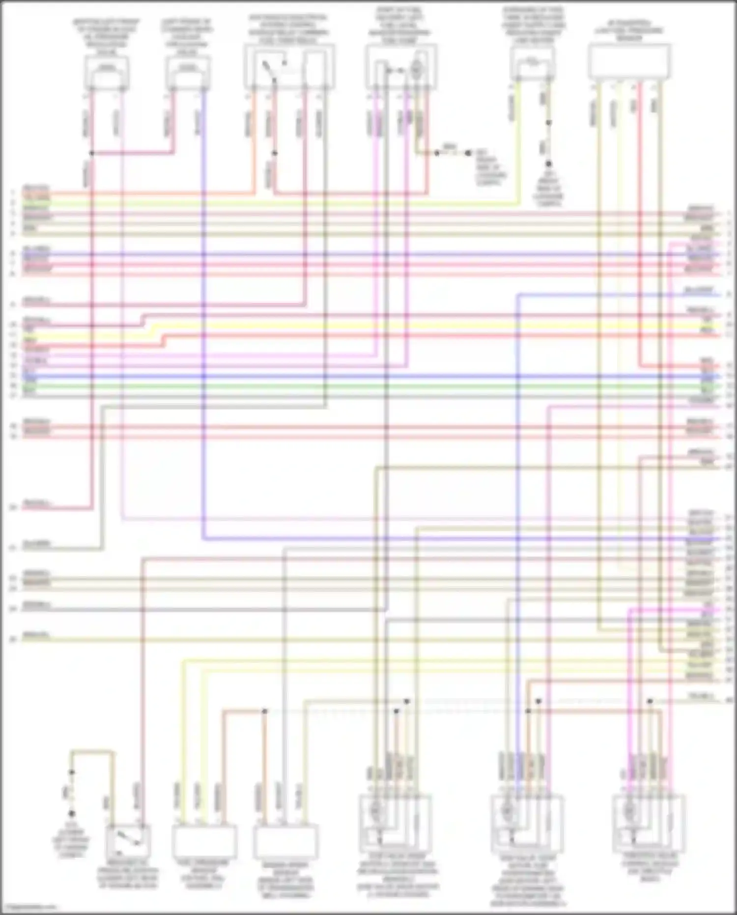 Wiring diagram egr valve 2/egr motor 2, exhaust gas recirculation position sensor 2 for Volkswagen Bora III (2012-2018) (1 of 1)
