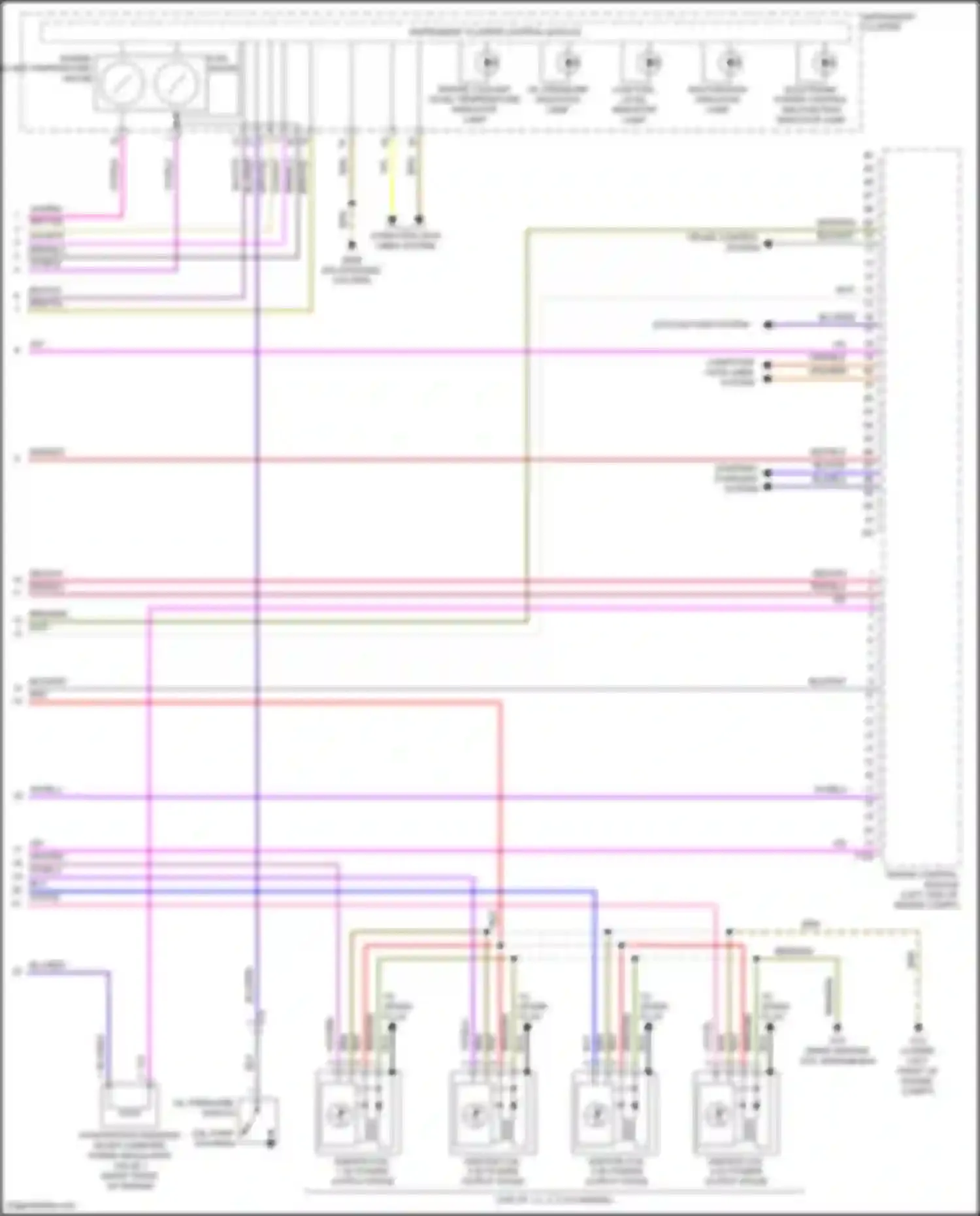 Wiring diagram electronic power control malfunction indicator lamp for Volkswagen Bora III (2012-2018) (5 of 5)