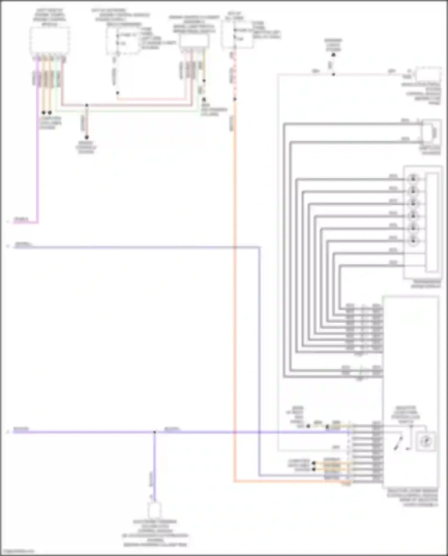 Wiring diagram electronic steering column lock control module for Volkswagen Bora III (2012-2018) (11 of 19)