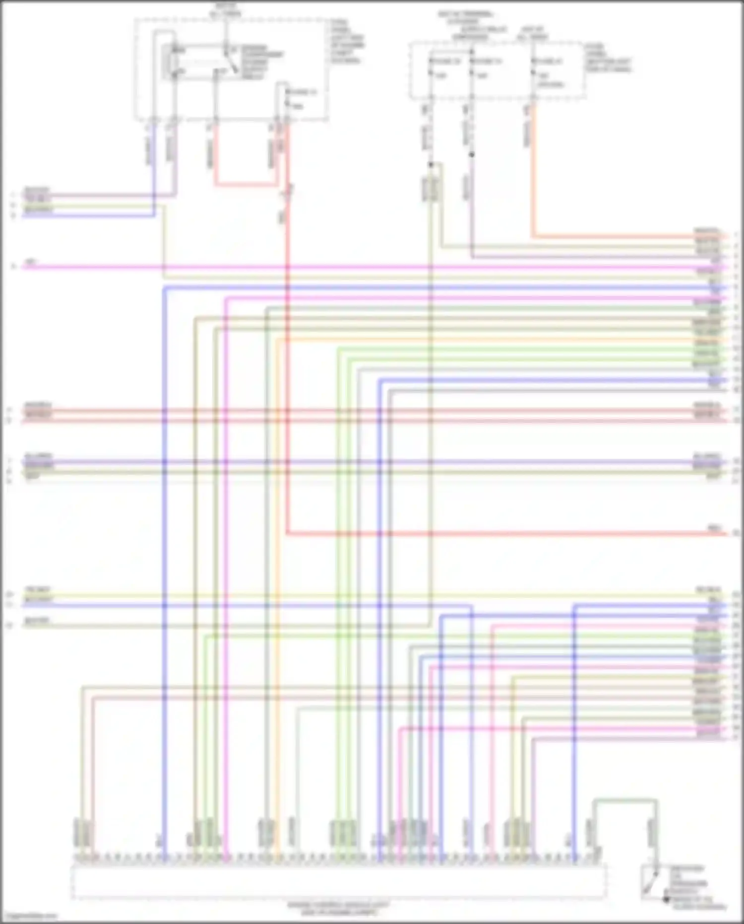 Wiring diagram engine component power supply relay for Volkswagen Bora III (2012-2018) (3 of 4)