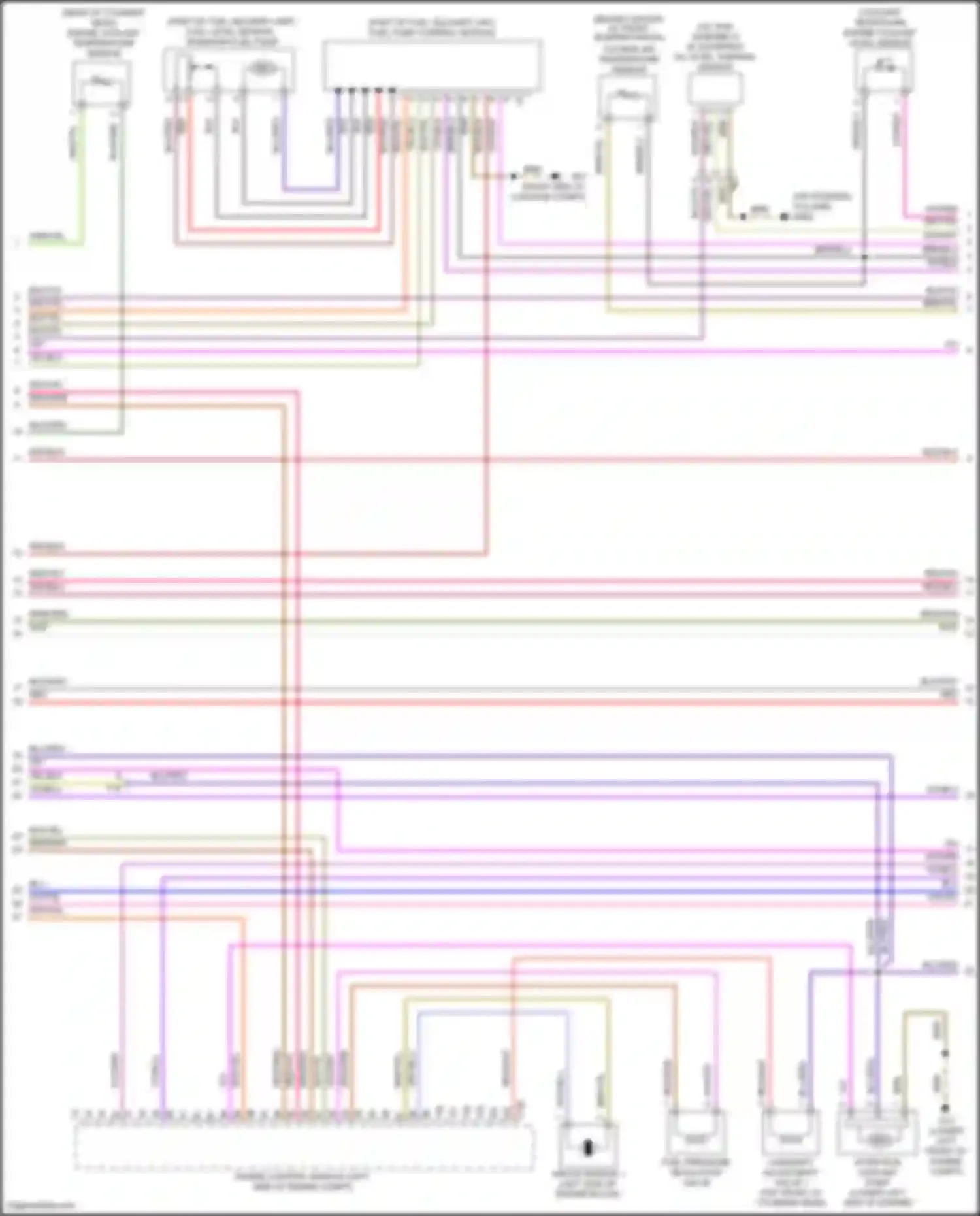 Wiring diagram engine coolant level sensor for Volkswagen Bora III (2012-2018) (9 of 10)