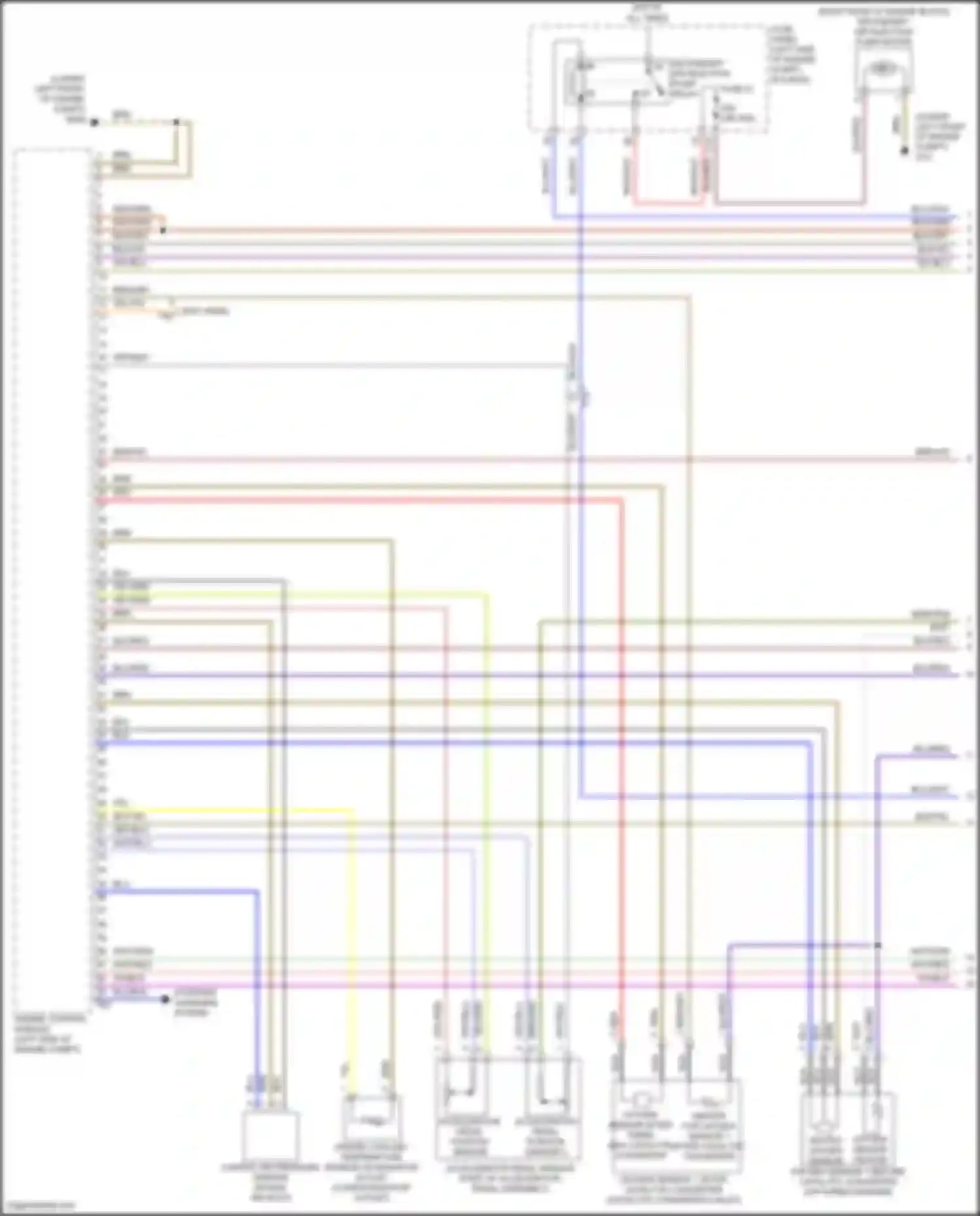 Wiring diagram engine coolant temperature sensor on radiator outlet for Volkswagen Bora III (2012-2018) (5 of 8)