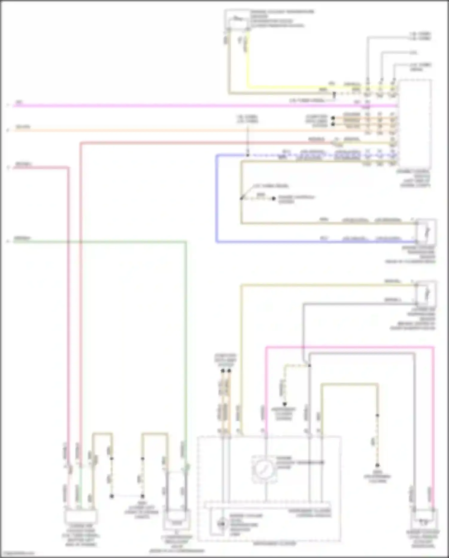 Wiring diagram engine coolant temperature sensor for Volkswagen Bora III (2012-2018) (2 of 9)