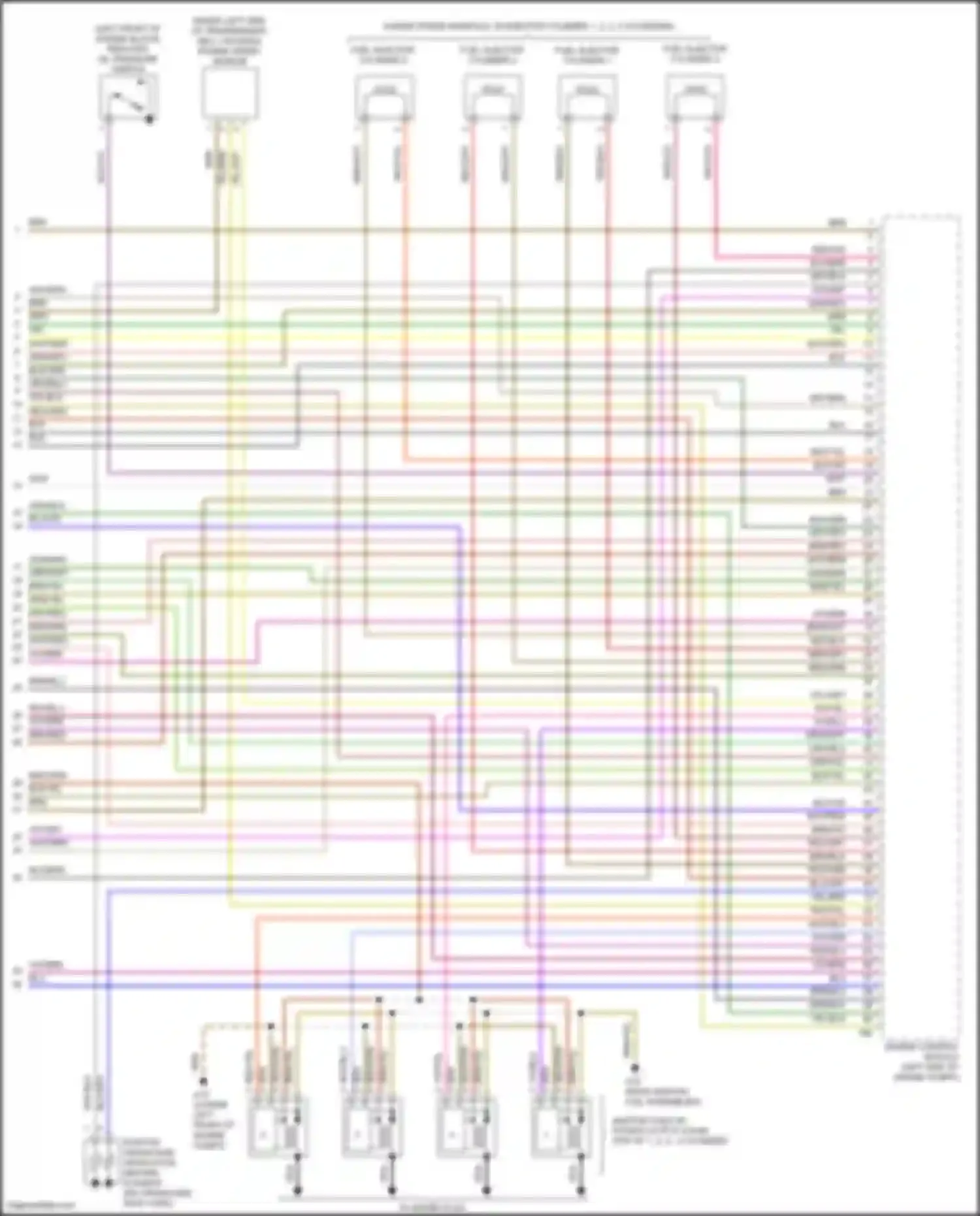 Wiring diagram engine speed sensor for Volkswagen Bora III (2012-2018) (6 of 10)