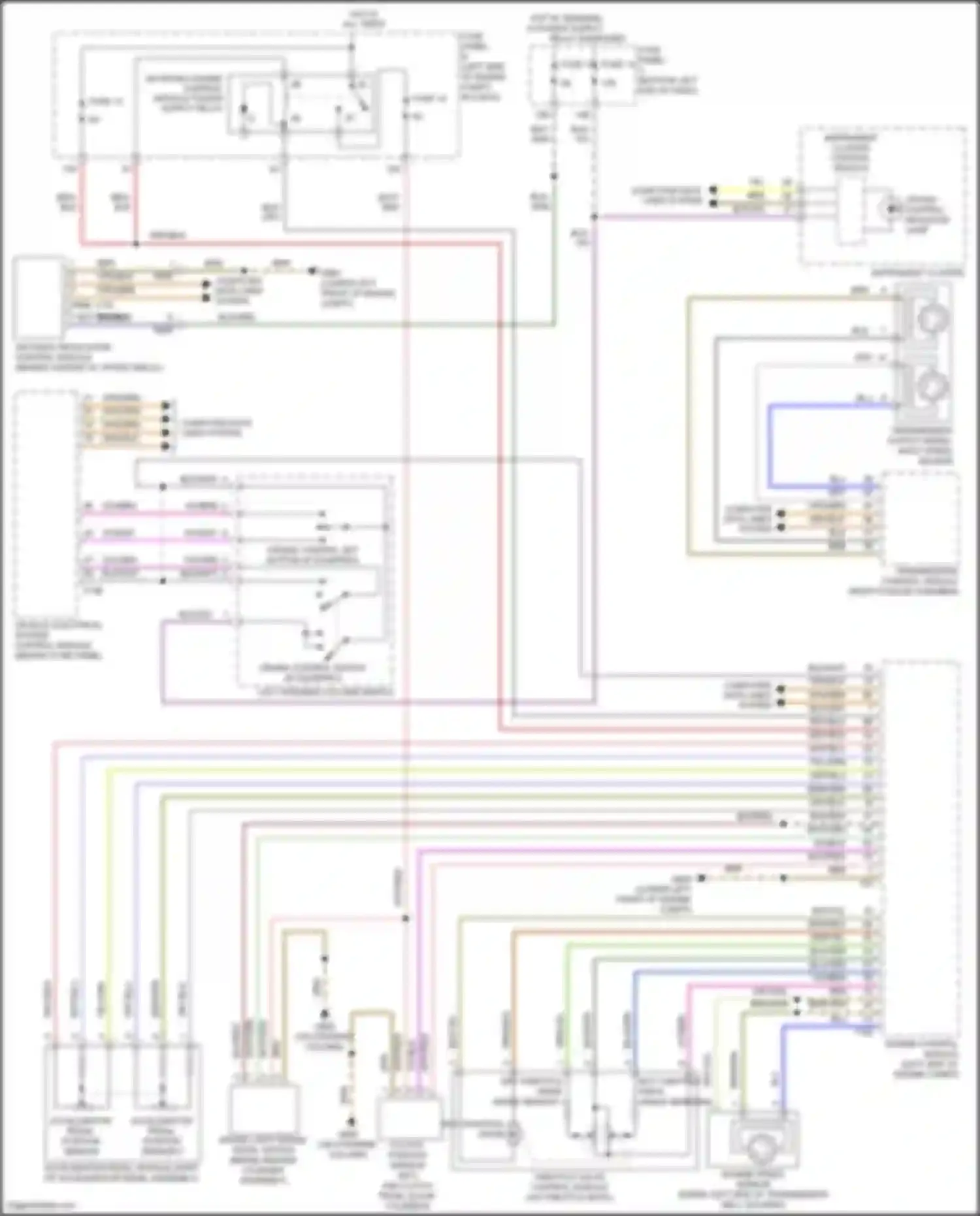 Wiring diagram epc throttle drive angle sensor 1 for Volkswagen Bora III (2012-2018) (2 of 4)